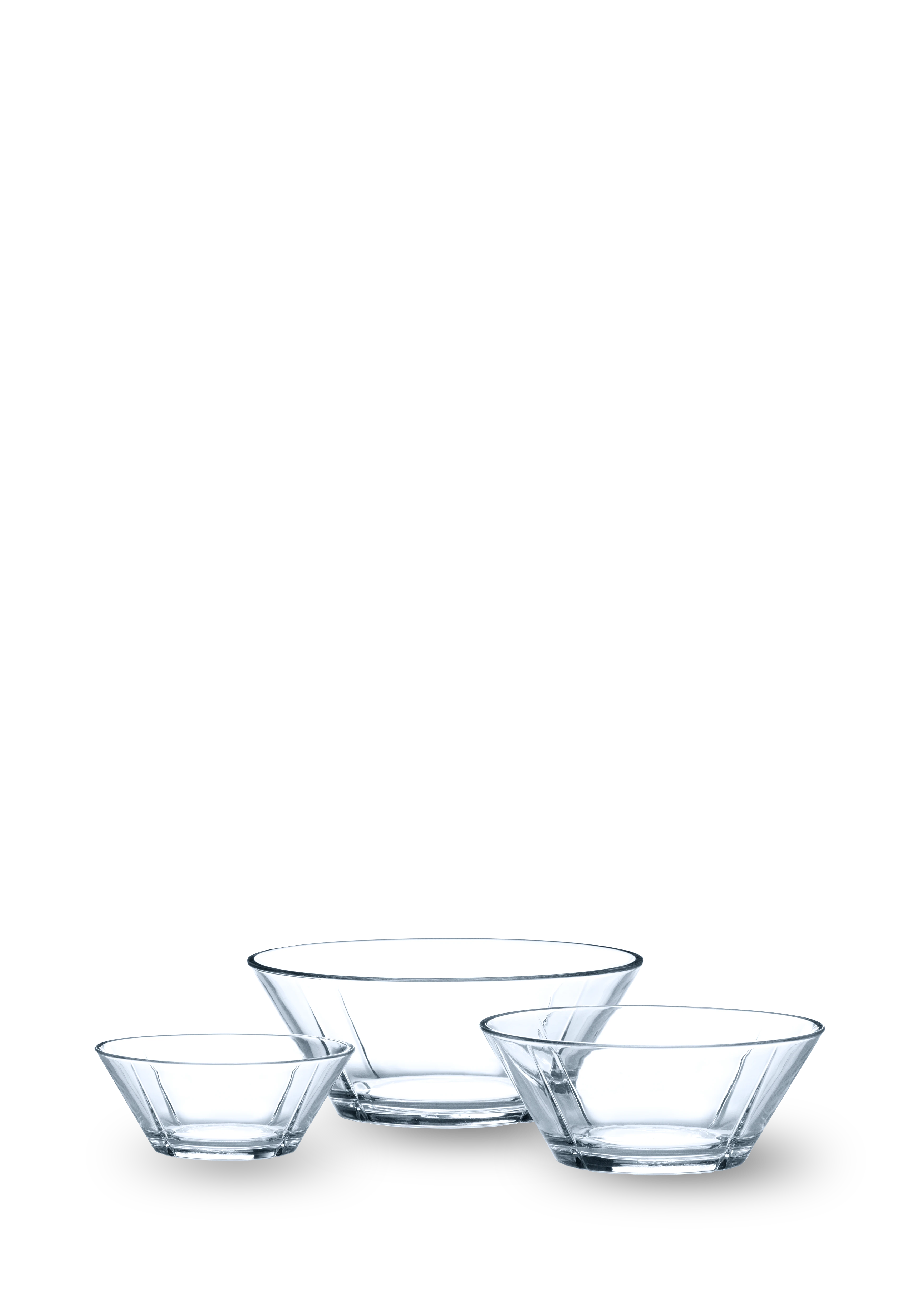 Glass bowl set, 3 pcs.