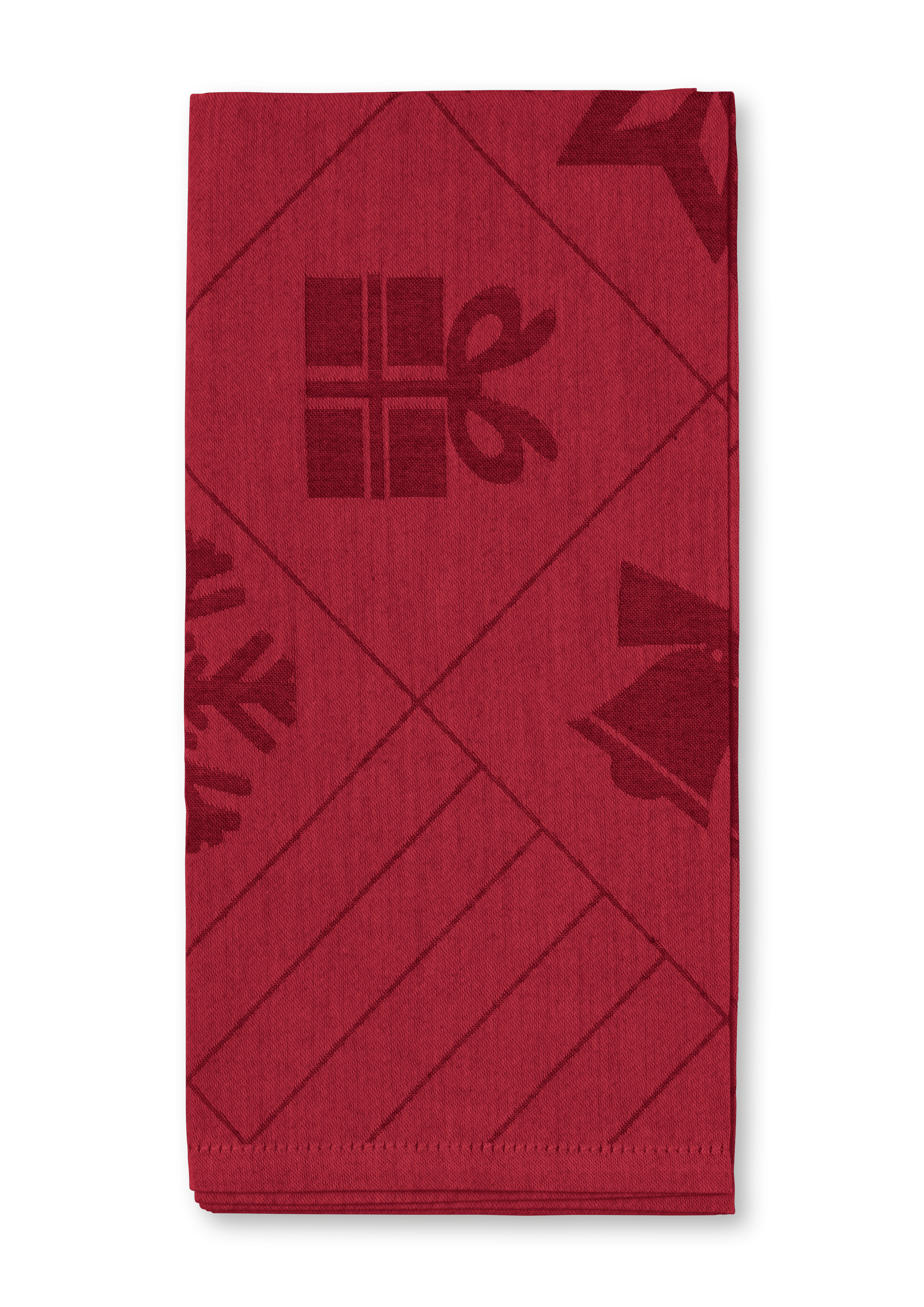 Natale Stofserviet 45x45 cm 4 stk. fra Rosendahl i farven Rød, lavet af Bomuldsblanding