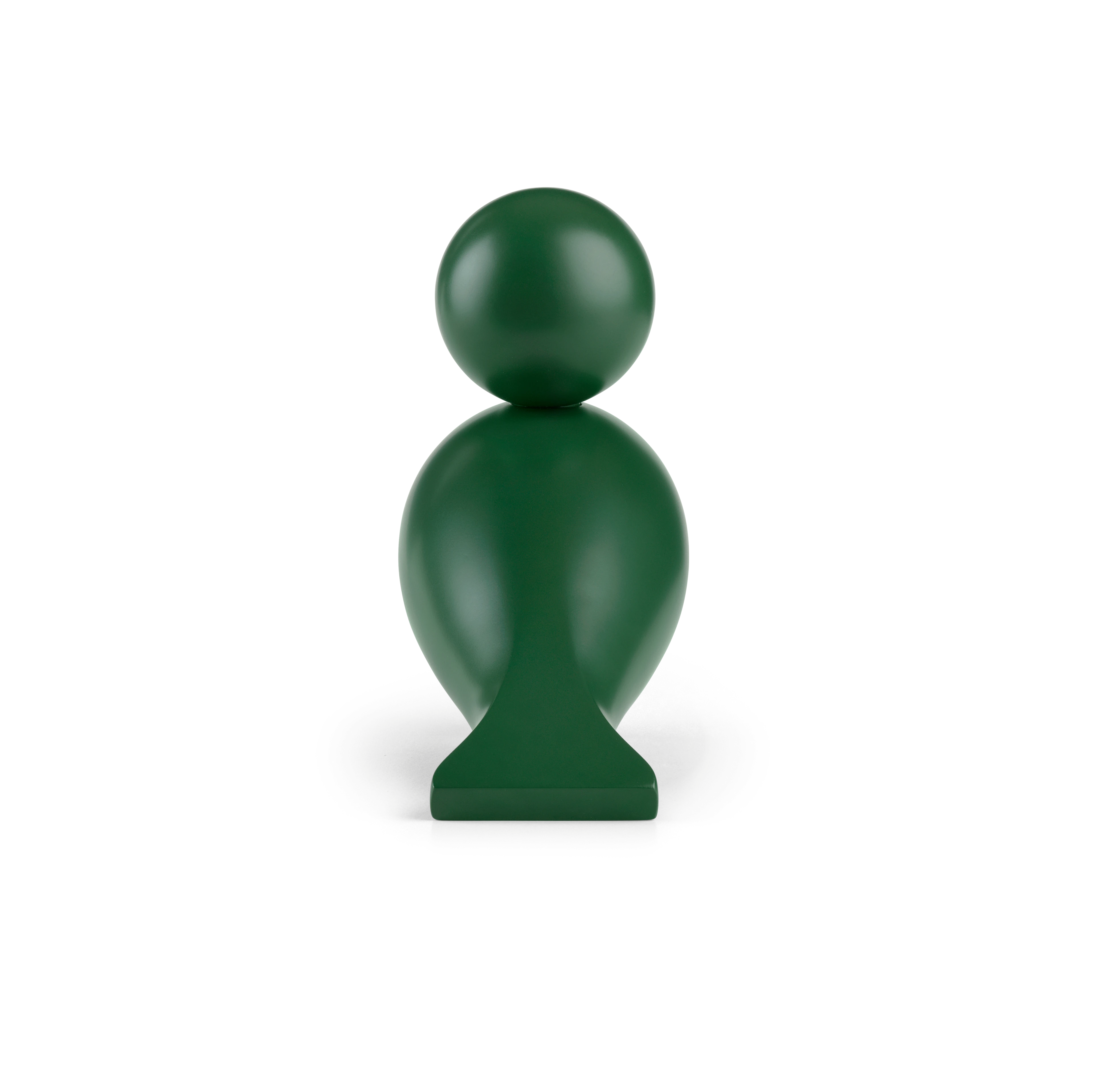 Georg Songbird H15.5 cm from Kay Bojesen in Green/Silver color, made of Wood