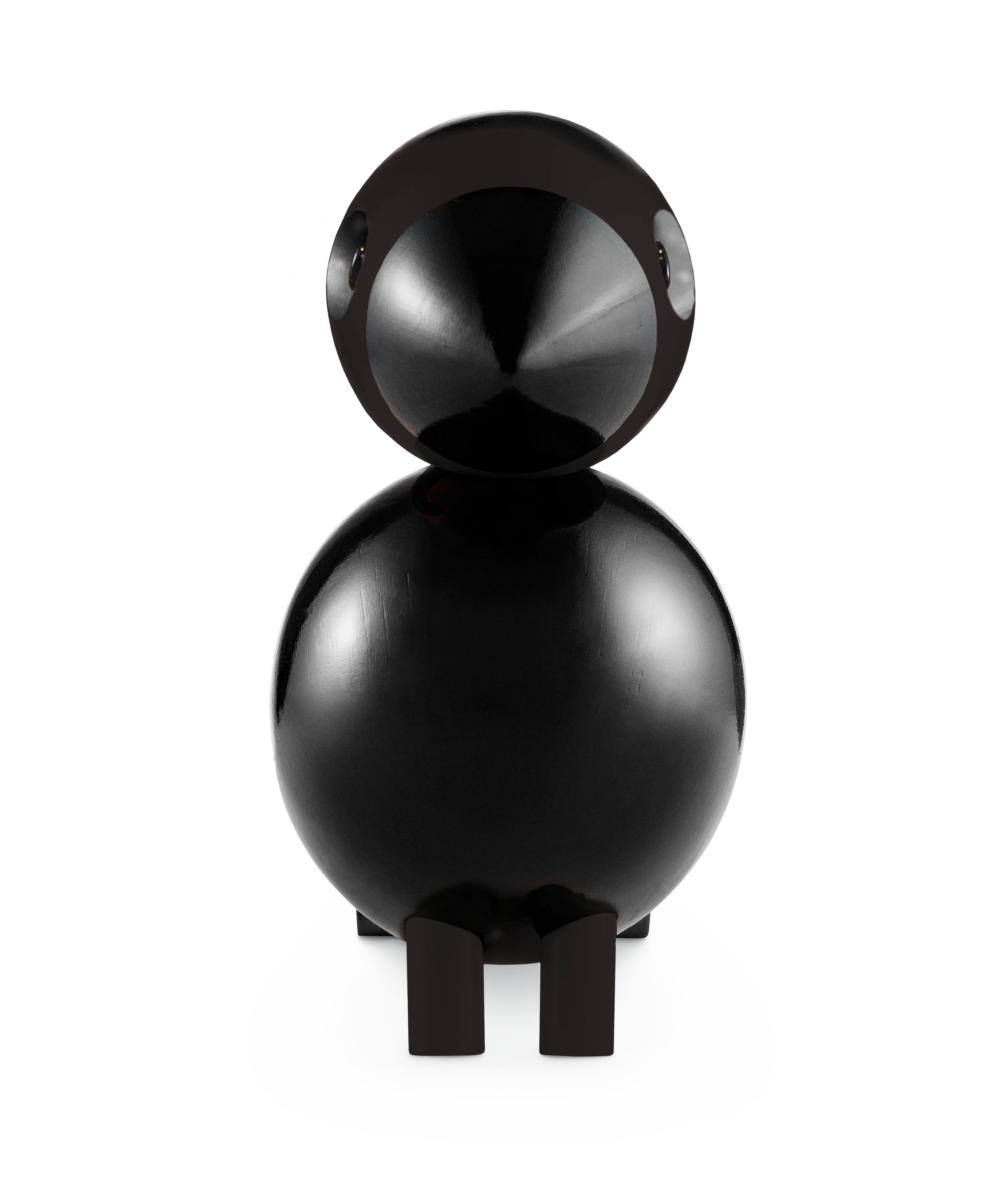 Ravn Songbird H15.5 cm from Kay Bojesen in Black color, made of Wood