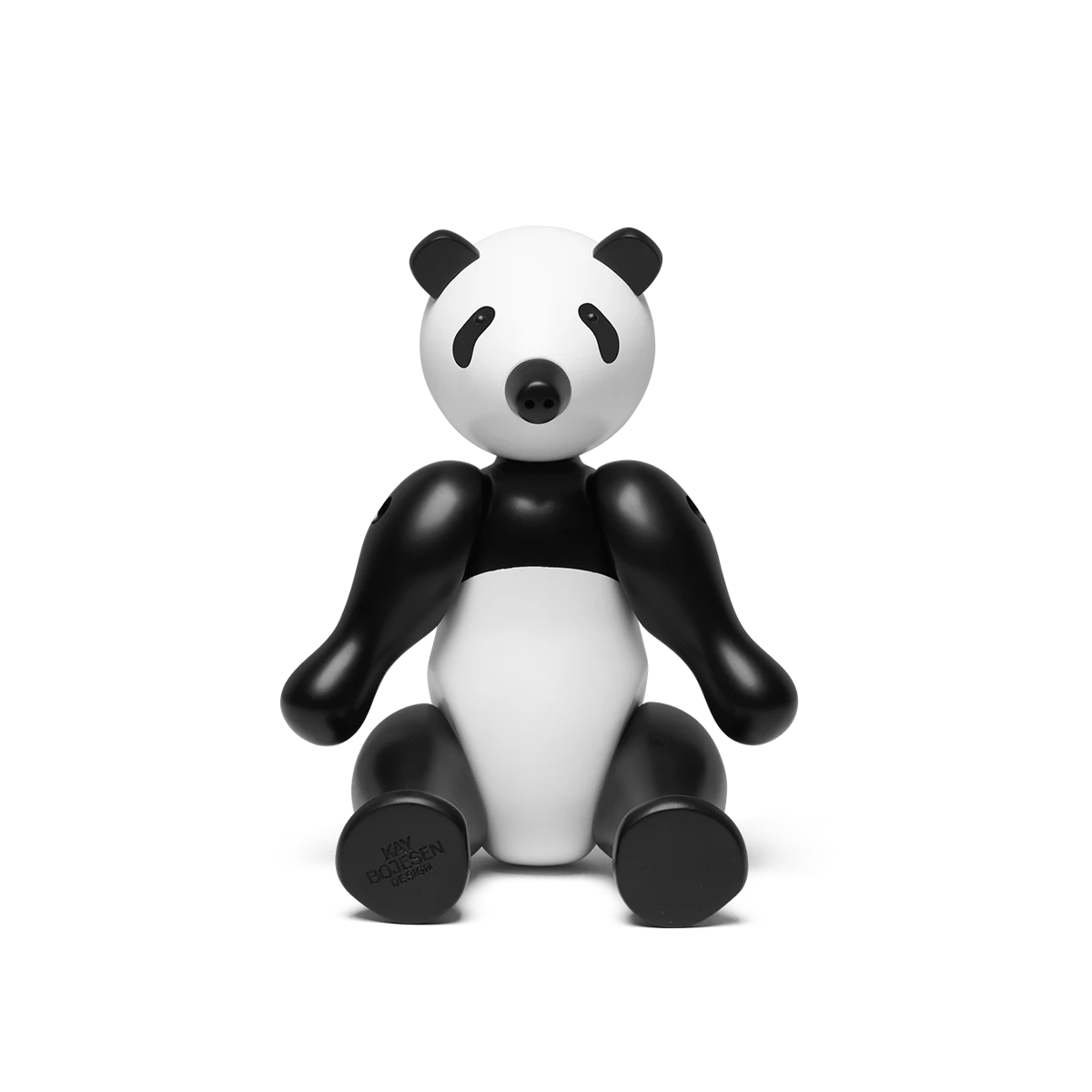 Pandabjørn WWF 2020 mellem fra Kay Bojesen i farven Sort/Hvid, lavet af Træ