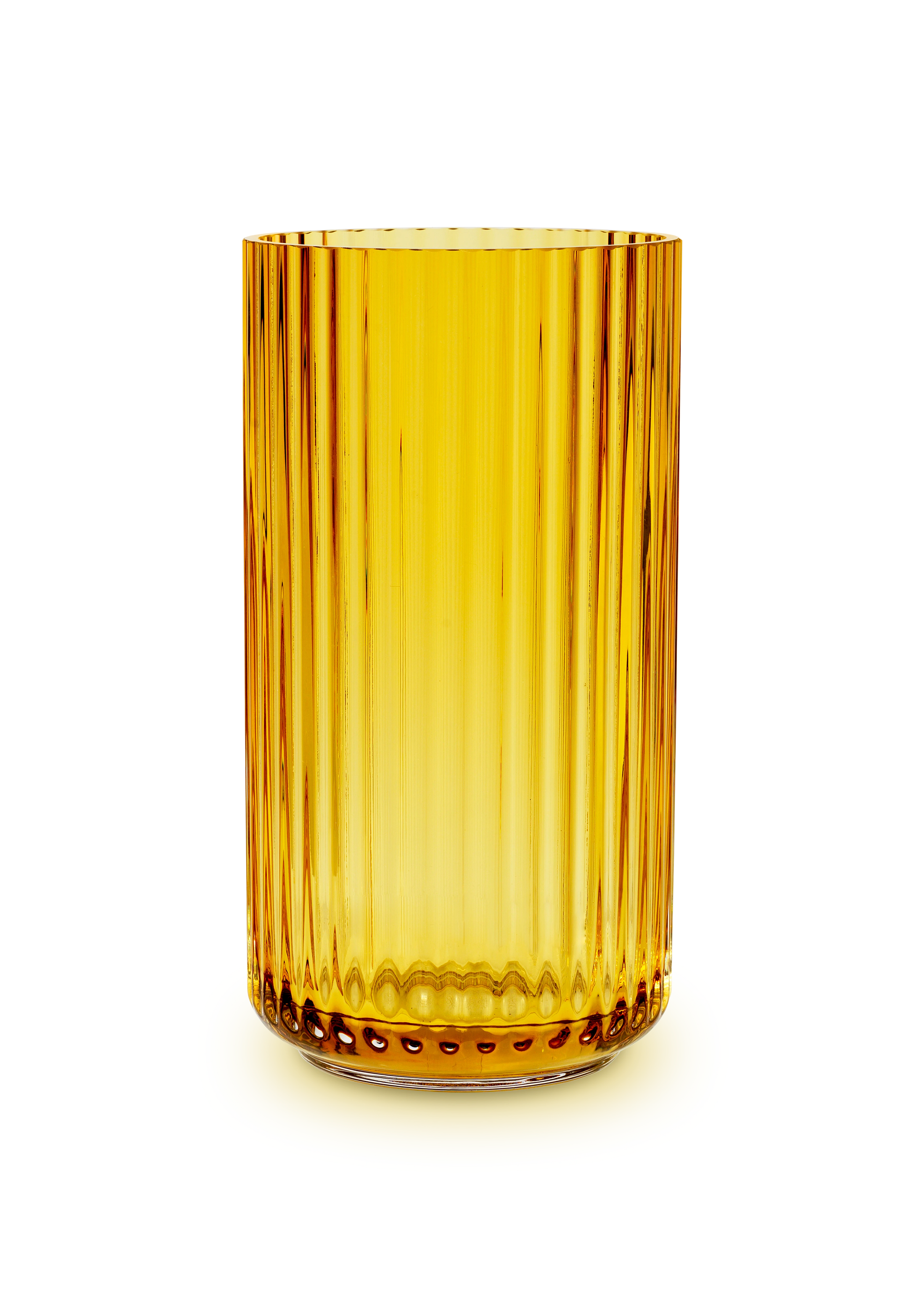 Vas H20.5 cm från Lyngby Porcelæn i färgen Amber, tillverkad av Glas