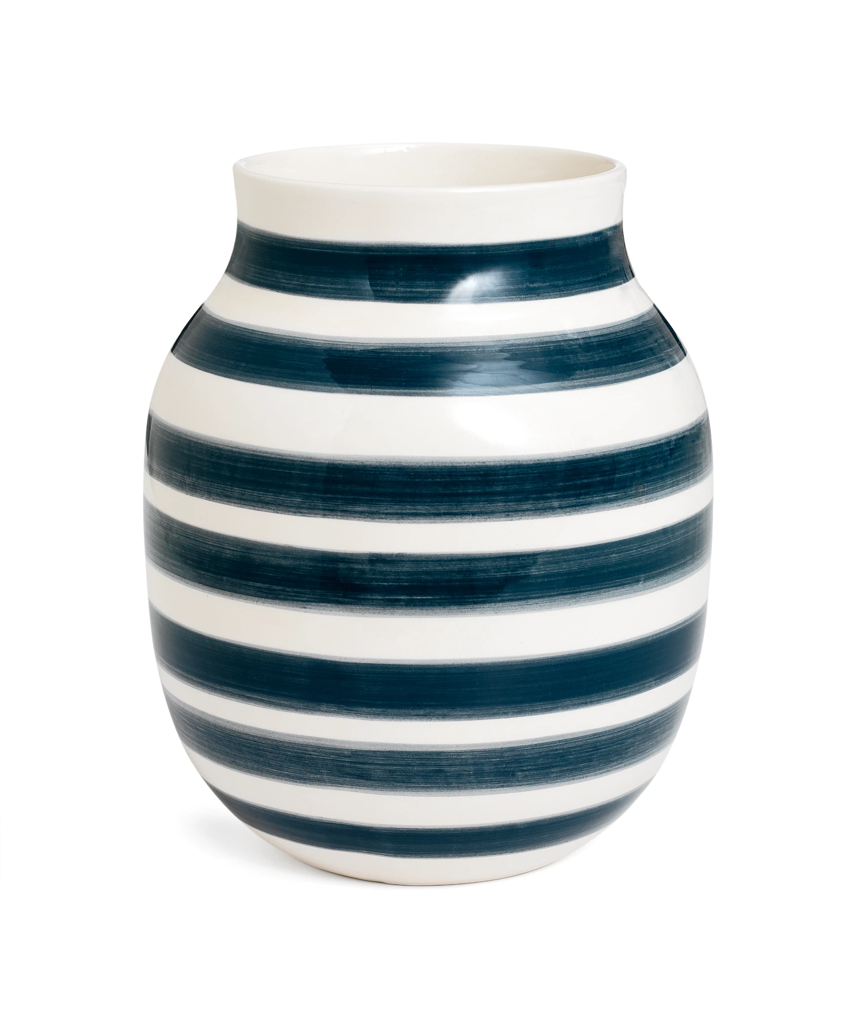 Vase H20 cm from Kähler in Grey color, made of Ceramics