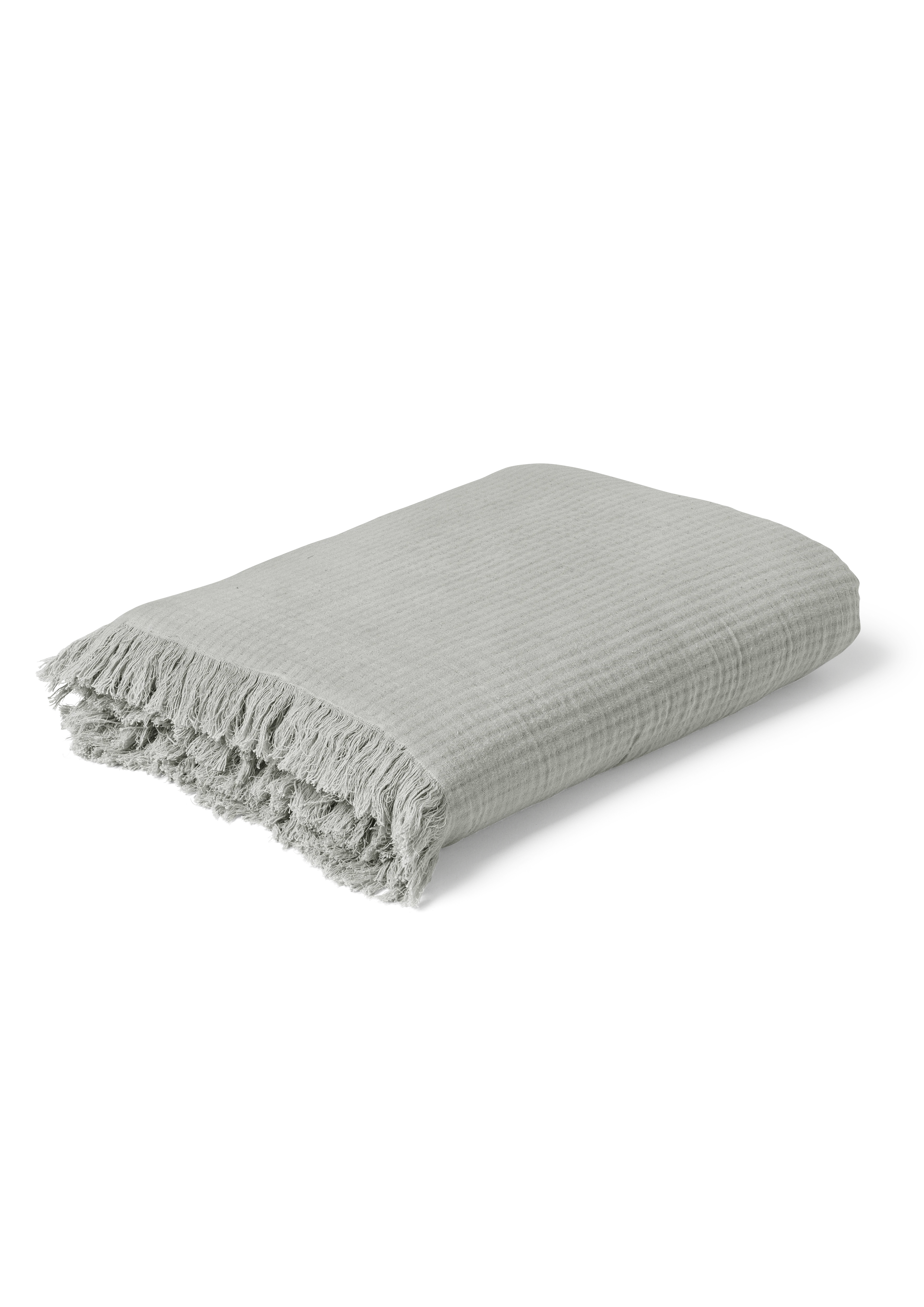 Bedspread 280x260 cm from JUNA in Grey color, made of Cotton