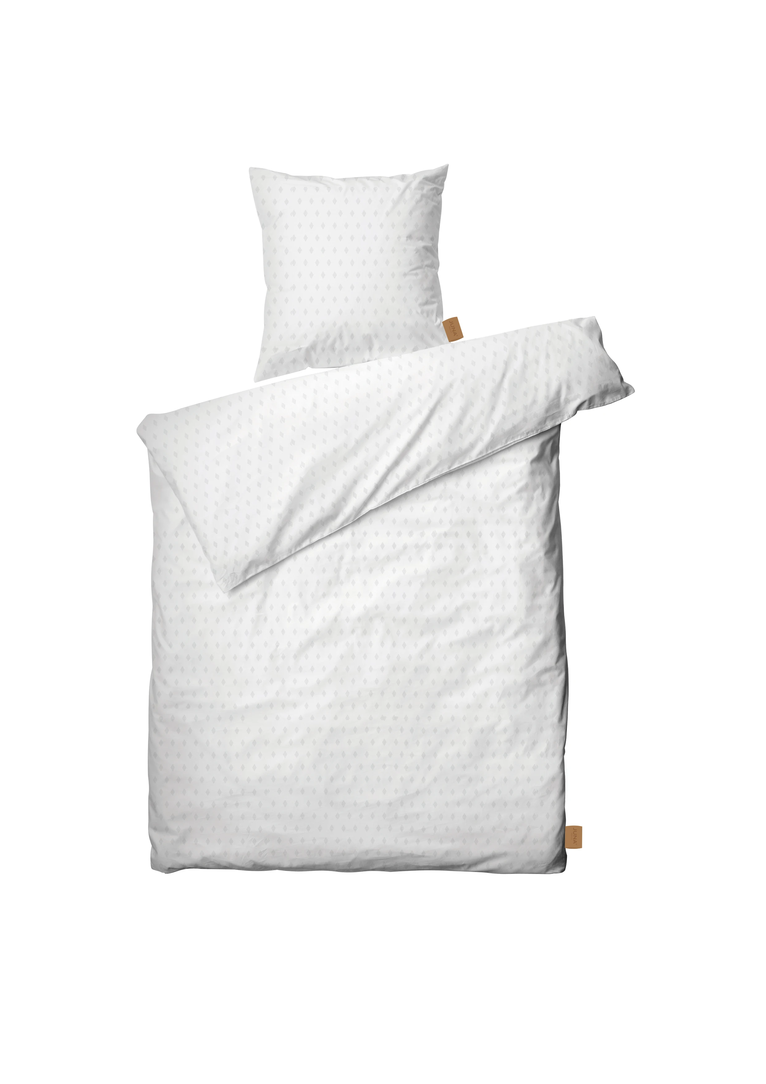 Bettwäsche 150x210 cm von JUNA in der Farbe Weiss, hergestellt aus Baumwolle