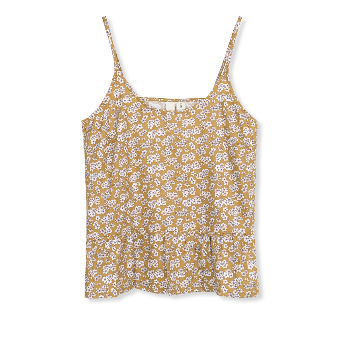 Liv chemise M/L von JUNA in der Farbe Senf, hergestellt aus Baumwolle