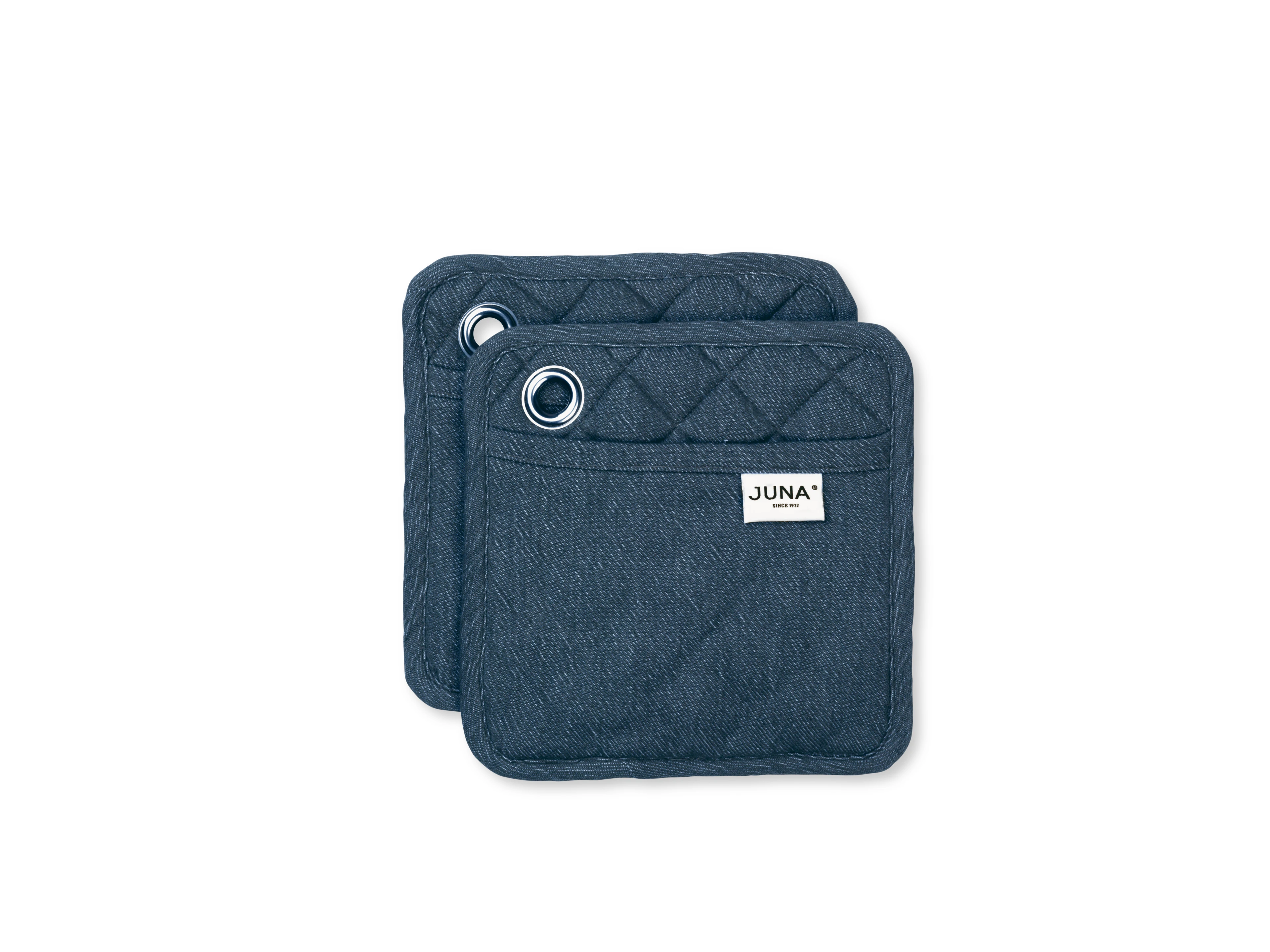 Pot holder one size 2 pcs. from JUNA in Blue color, made of Cotton