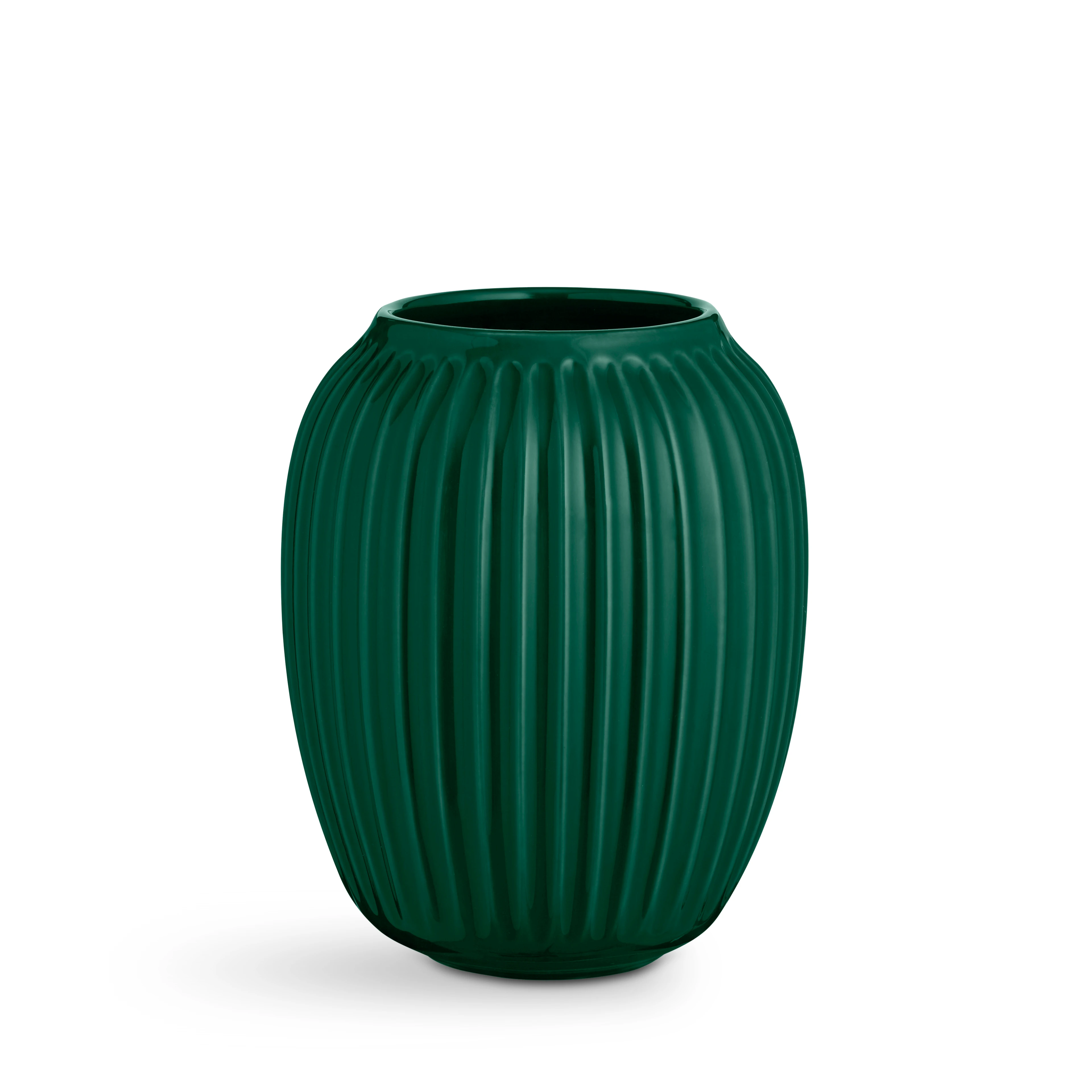 Vase H21 cm from Kähler  in Green color, made of Ceramics