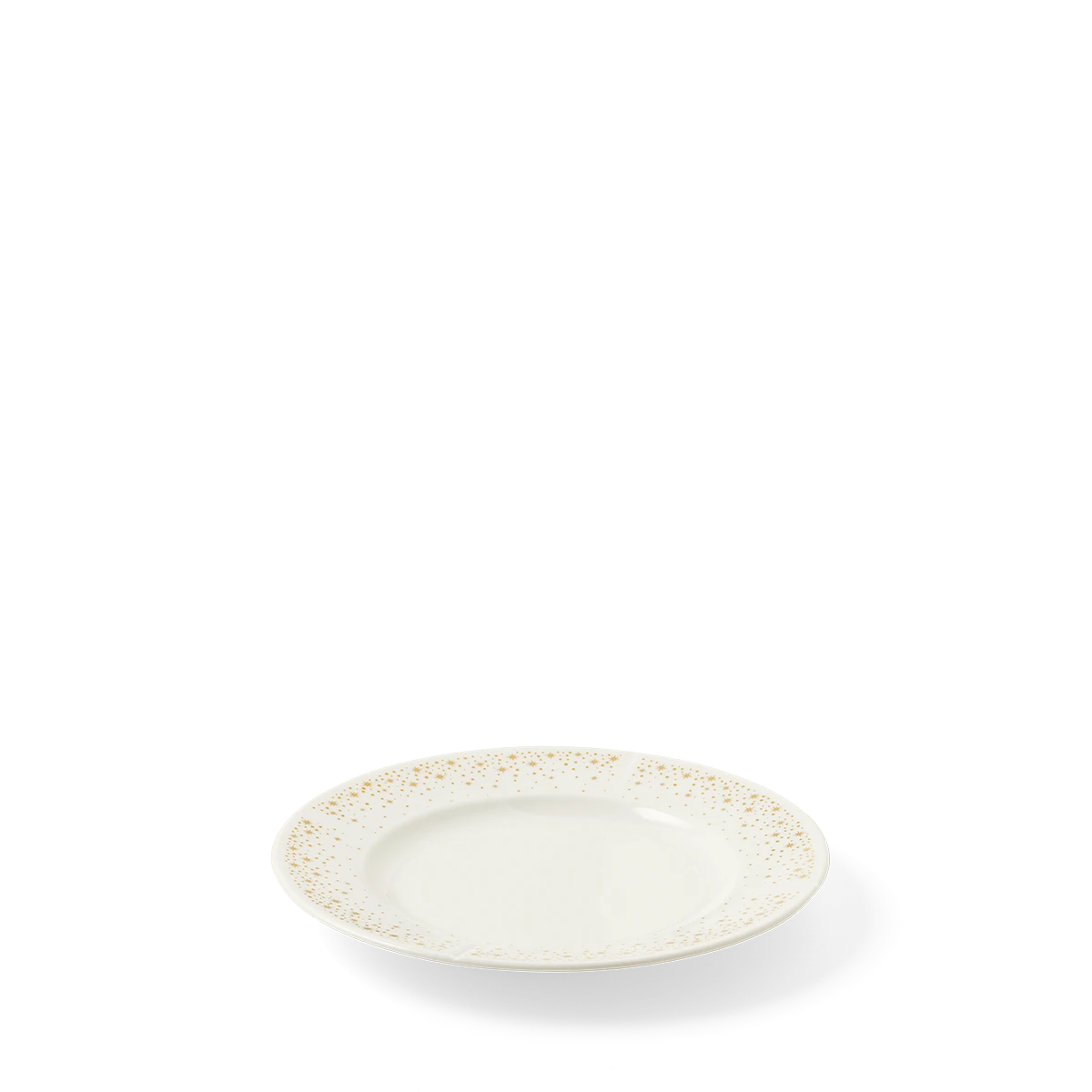Teller Ø19 cm von Rosendahl in der Farbe Weiss mit Gold, hergestellt aus Keramik
