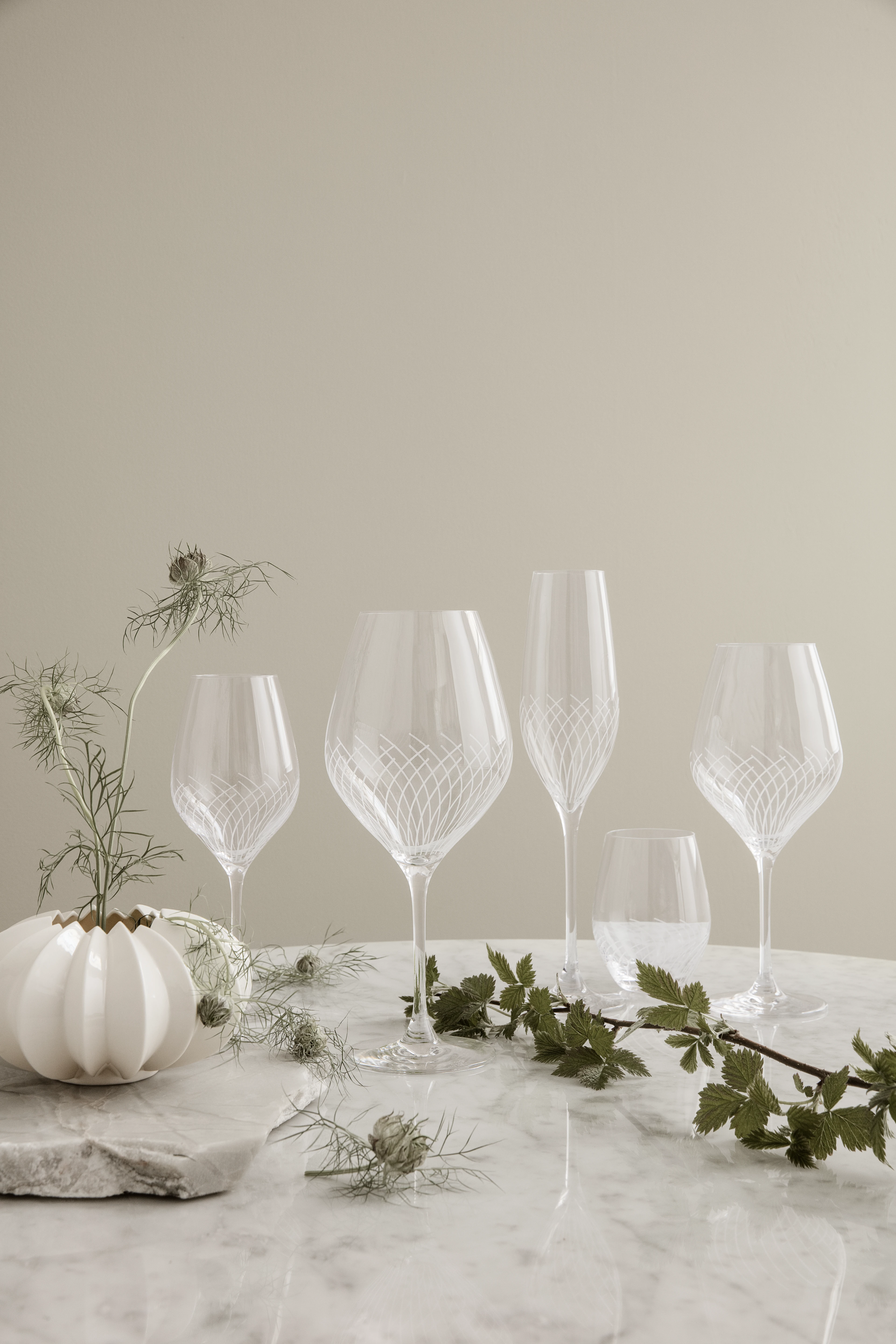 Rödvinsglas 52 cl 2 st. från Holmegaard i färgen Klar, tillverkad av Glas