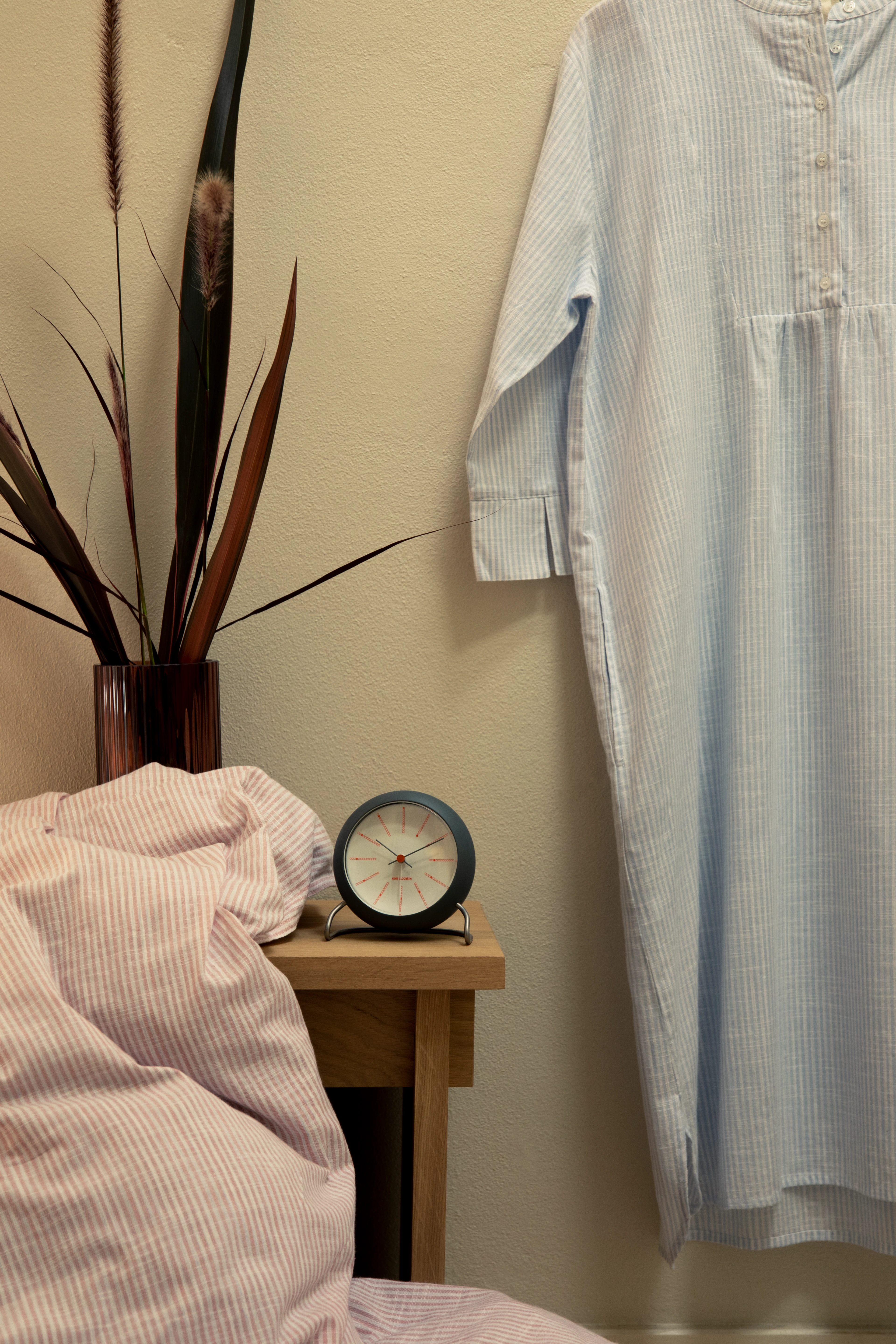 Sonja dress S/M från JUNA i färgen Ljusblå/Vit, tillverkad av Bomull