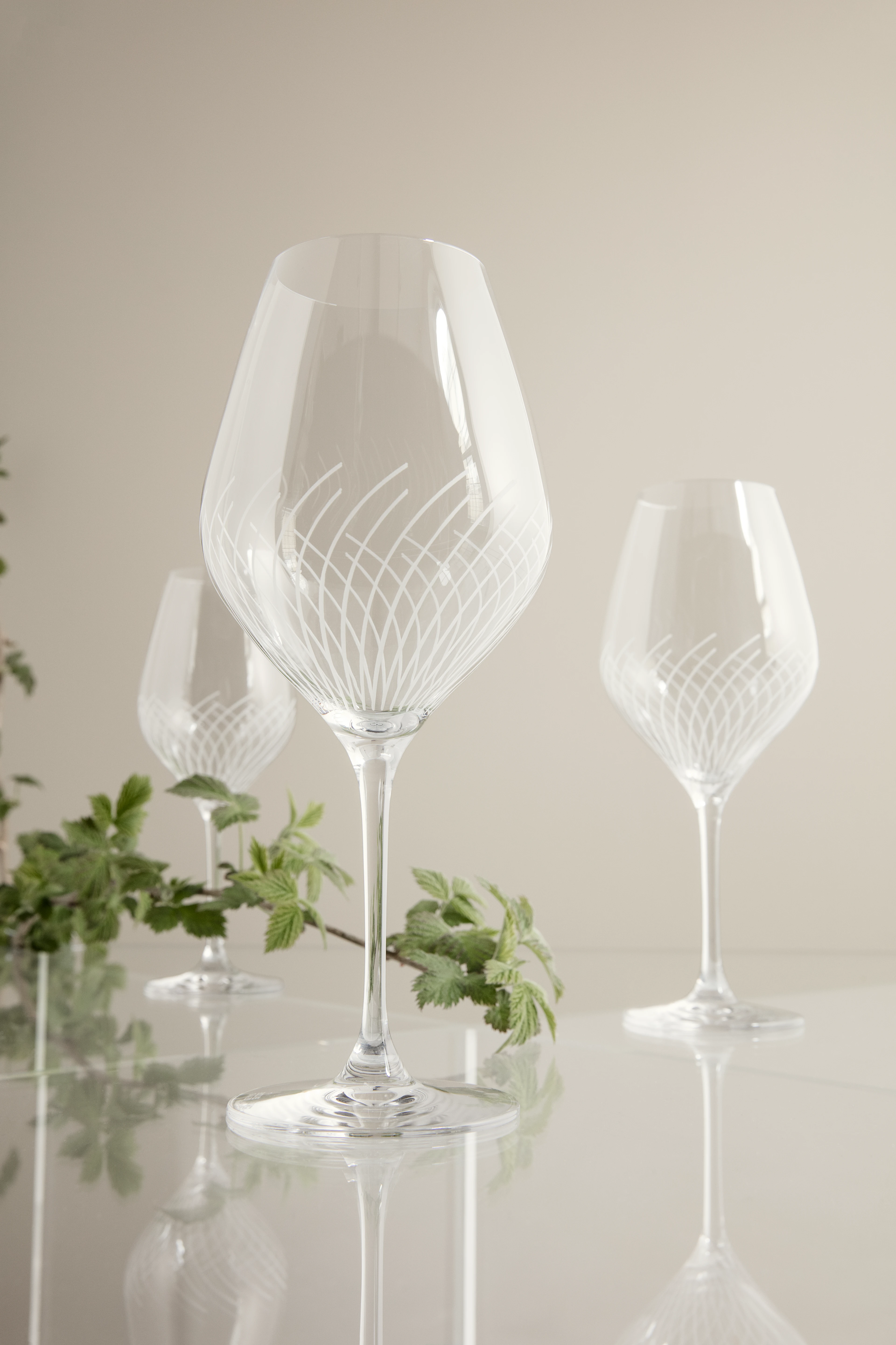 Bourgogneglass 69 cl 2 stk. fra Holmegaard i fargen Klar, laget av Glass