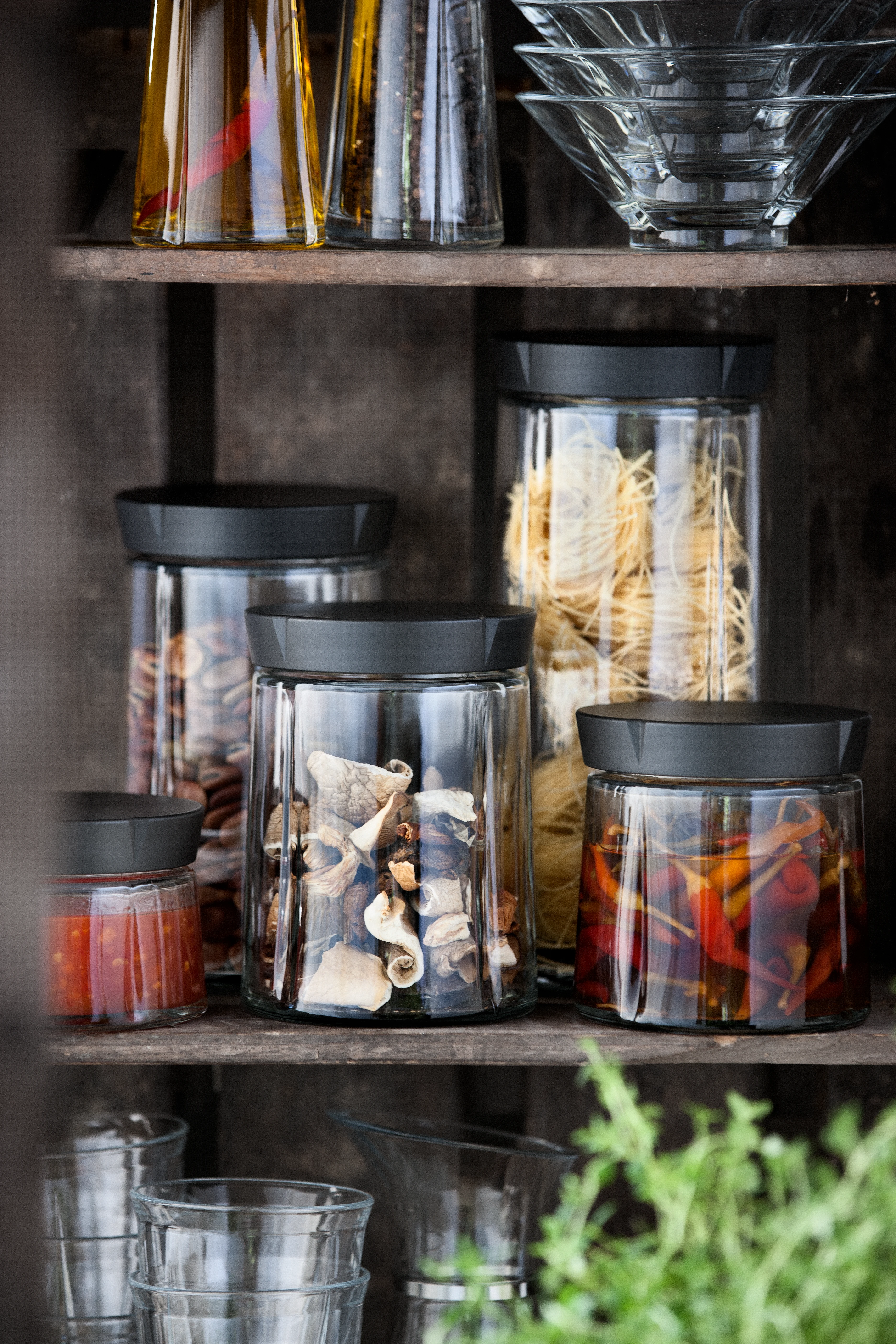 Oppbevaringsglass 25 cl fra Rosendahl i fargen Sort, laget av Glass