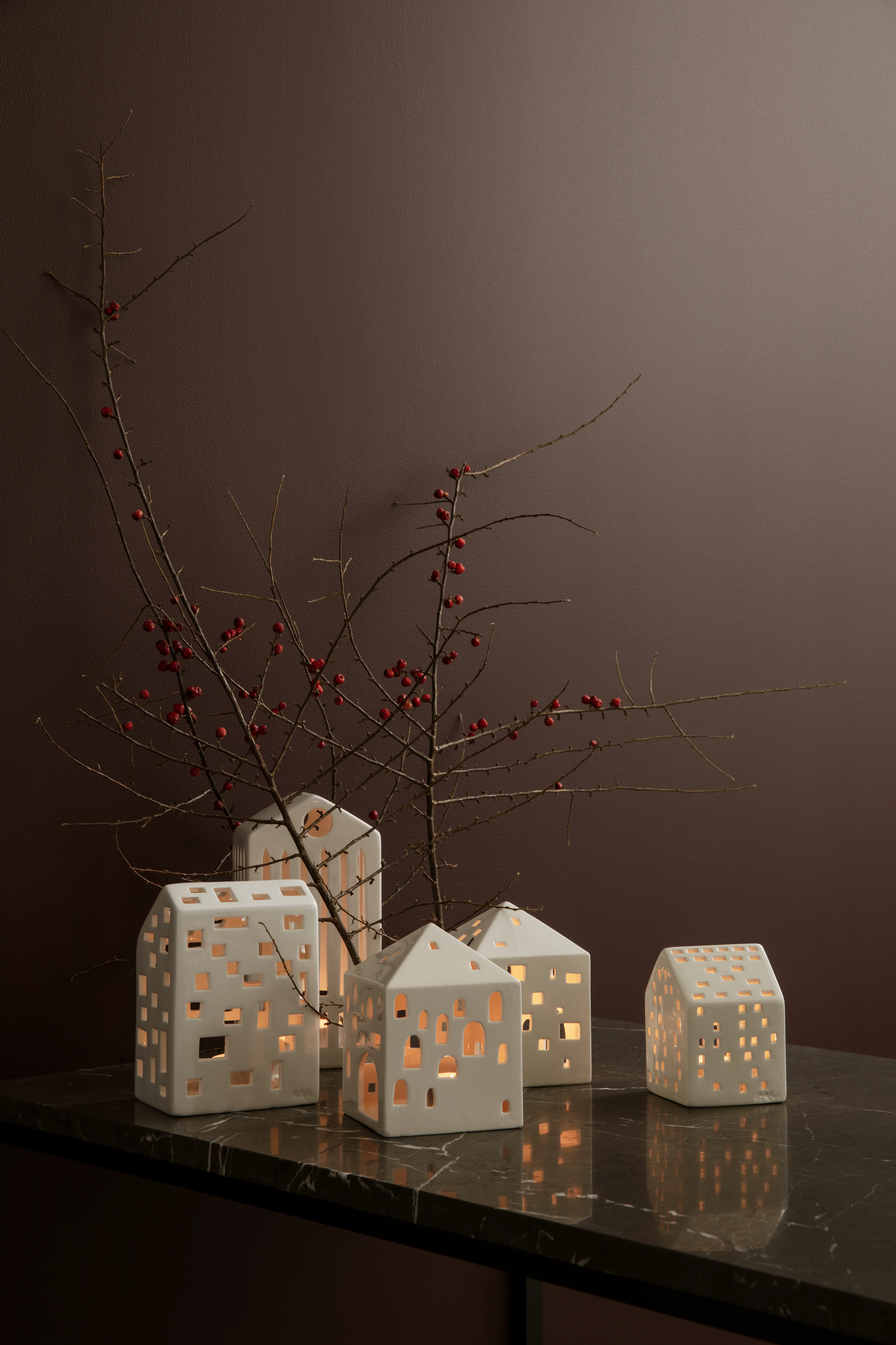 Lighthouse Functio H9 from Kähler  in White color, made of Ceramics