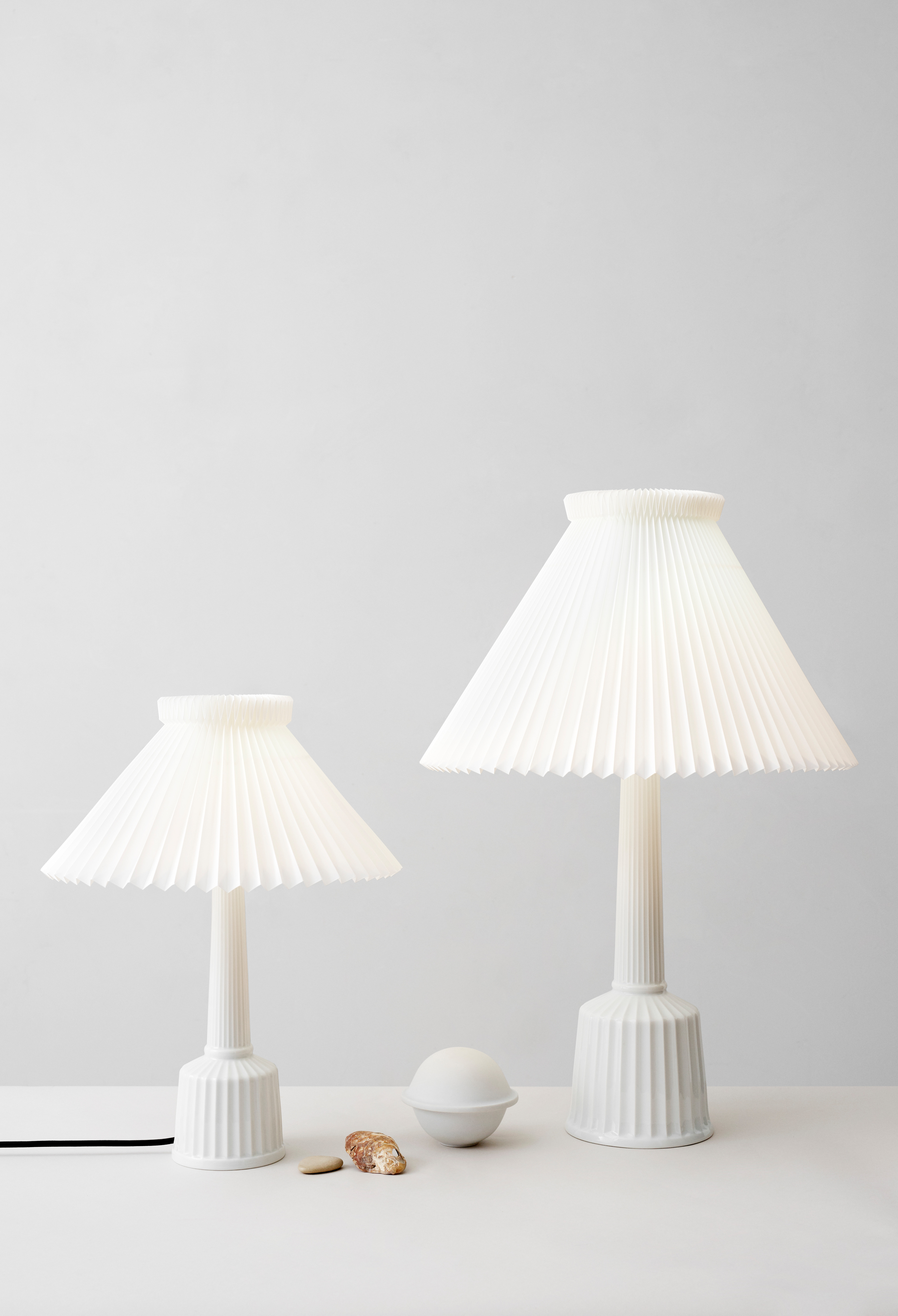 Lyngby porcelæn lampe i samarbejde med Esben Klint
