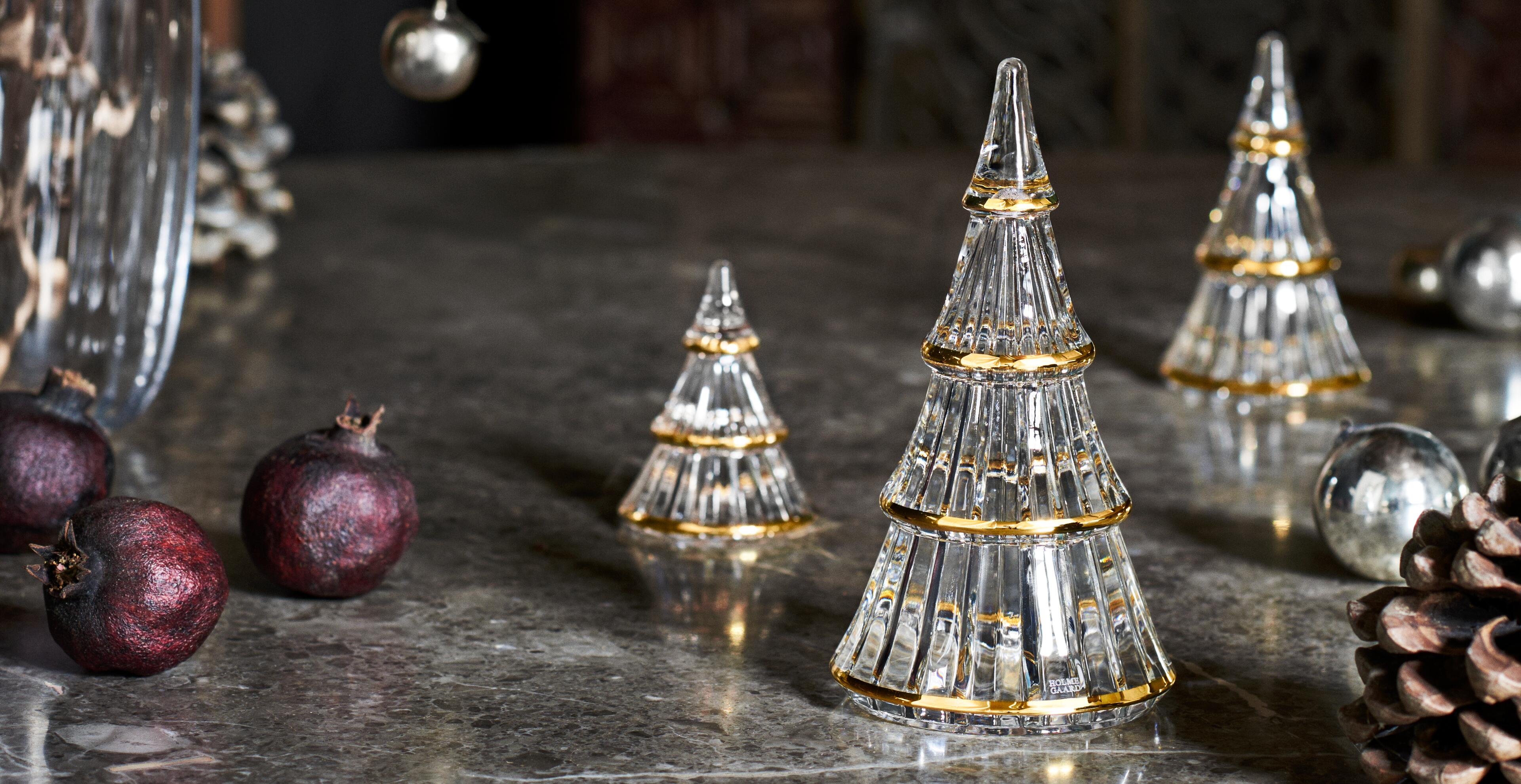 Holmegaard  glas juletræ.