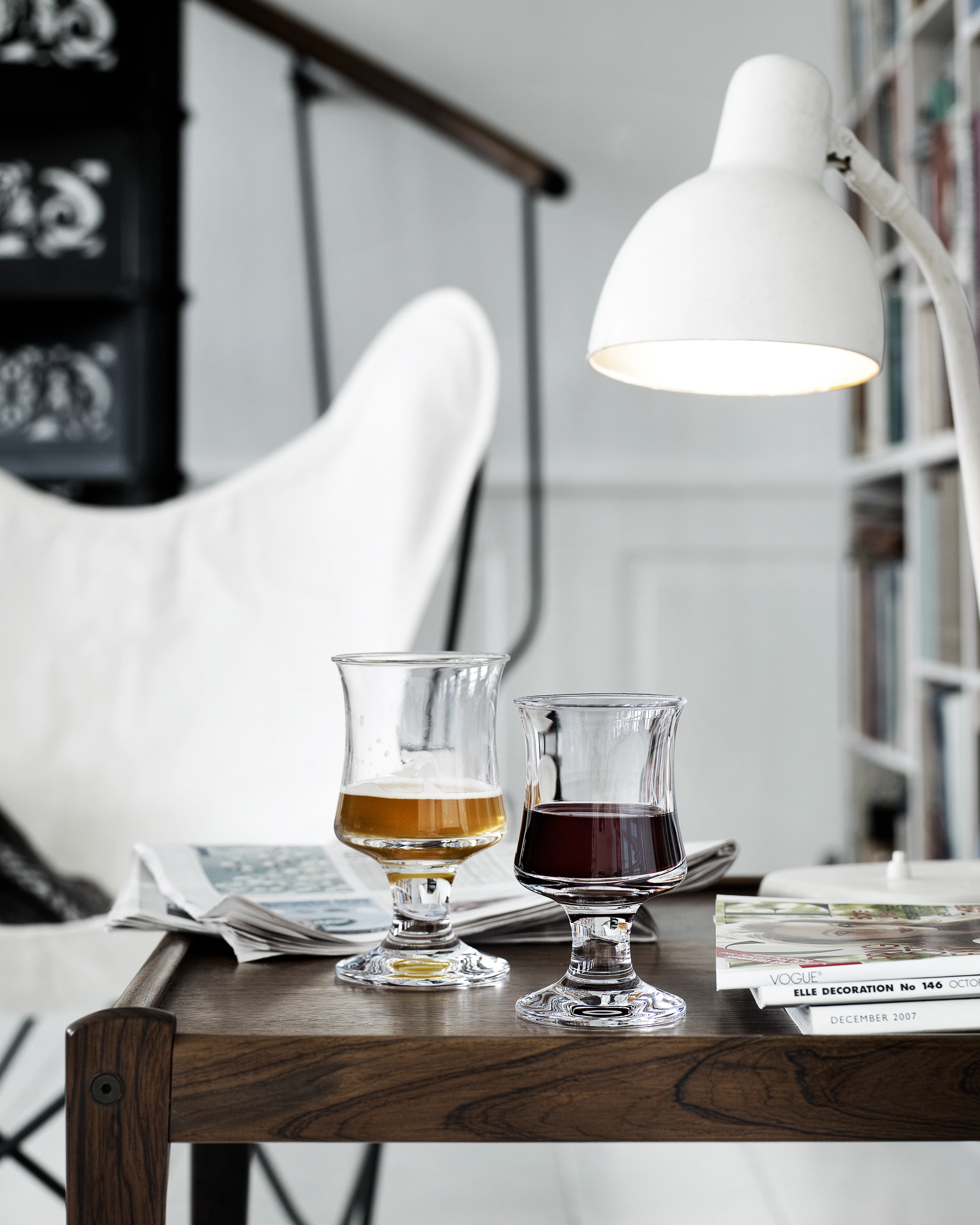 Rotweinglas 21 cl von Holmegaard in der Farbe Klar, hergestellt aus Glas