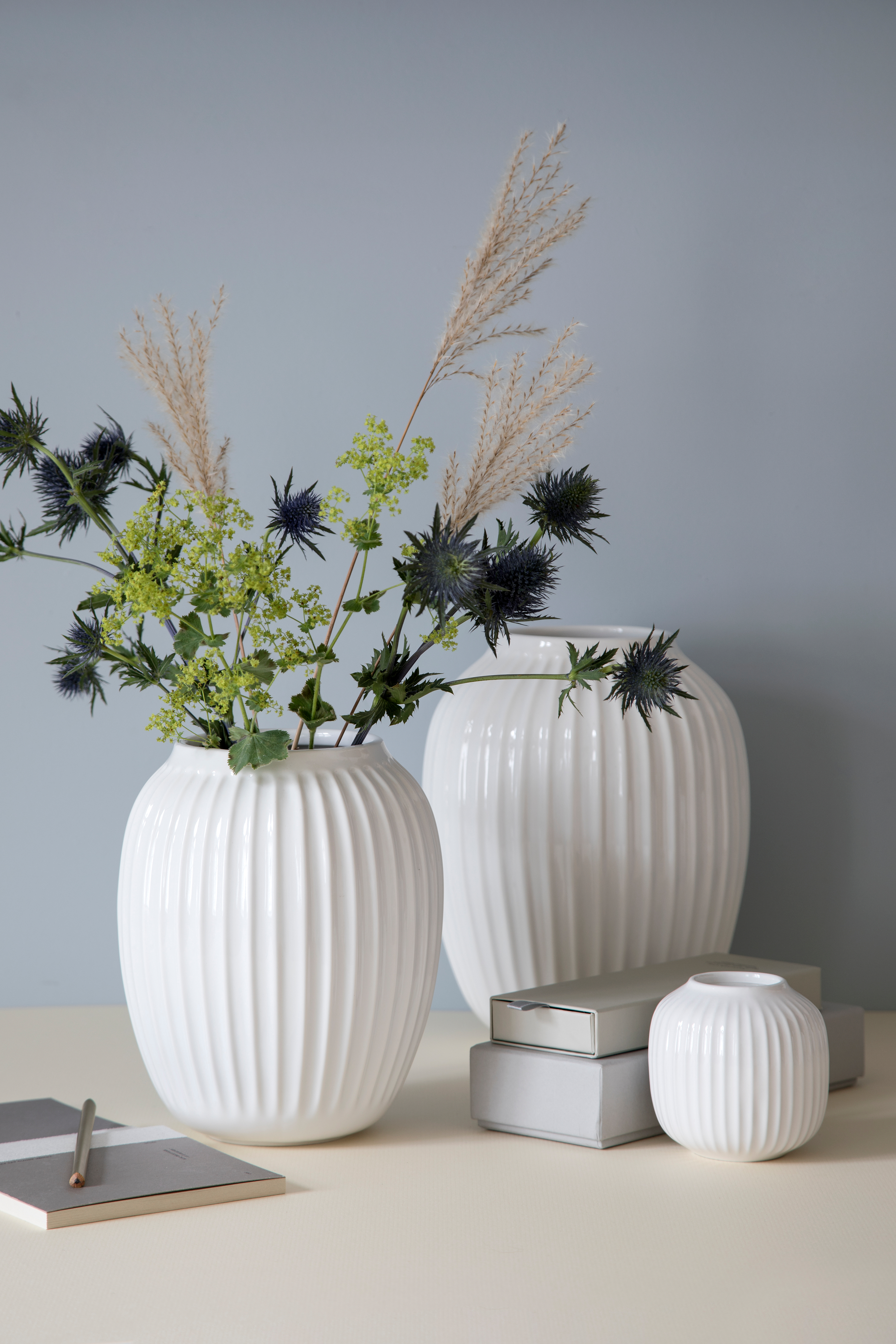 White vases from Kähler Hammershøi