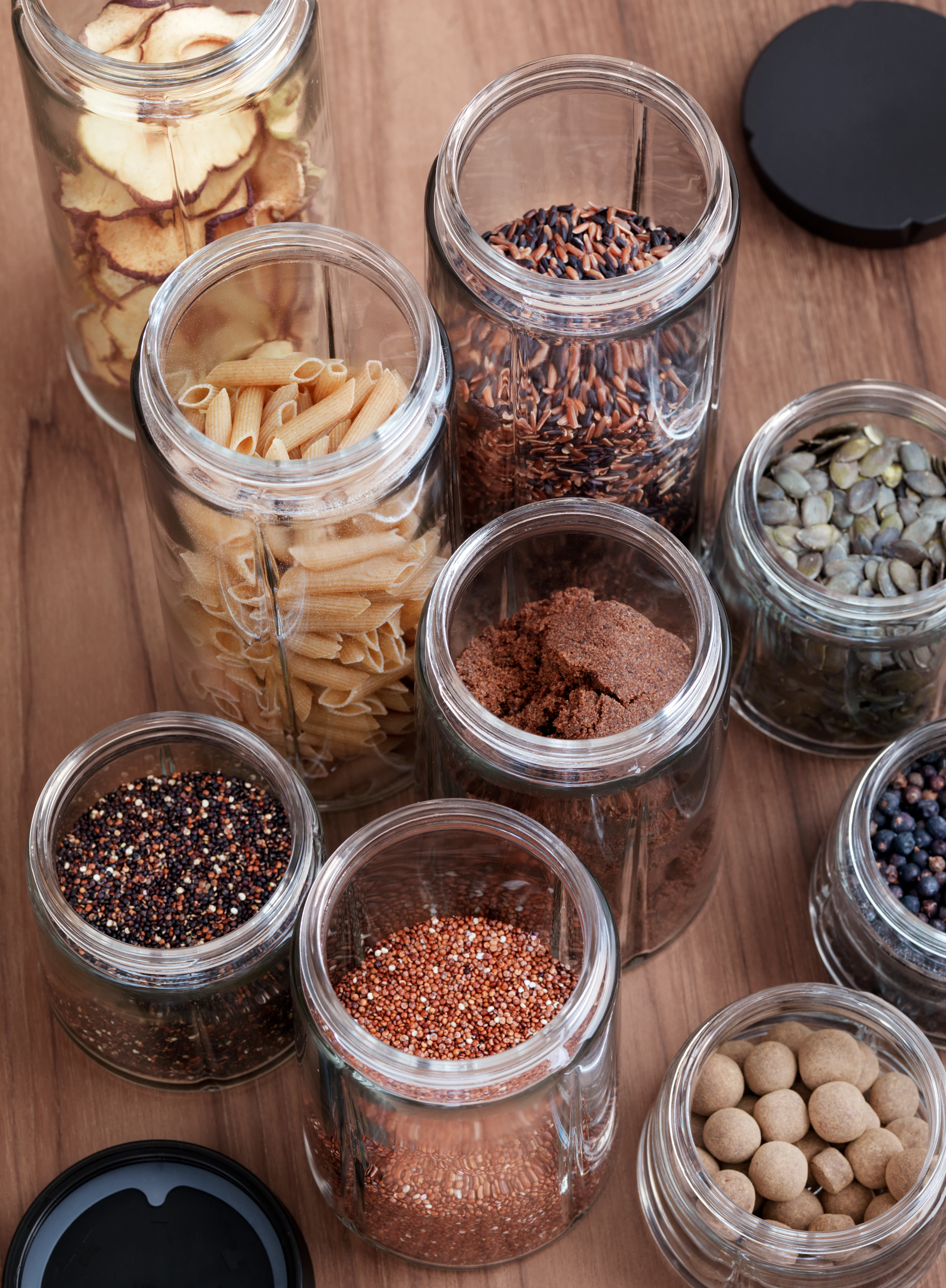 Aufbewahrungsglas 1,5 l von Rosendahl in der Farbe Schwarz, hergestellt aus Glas