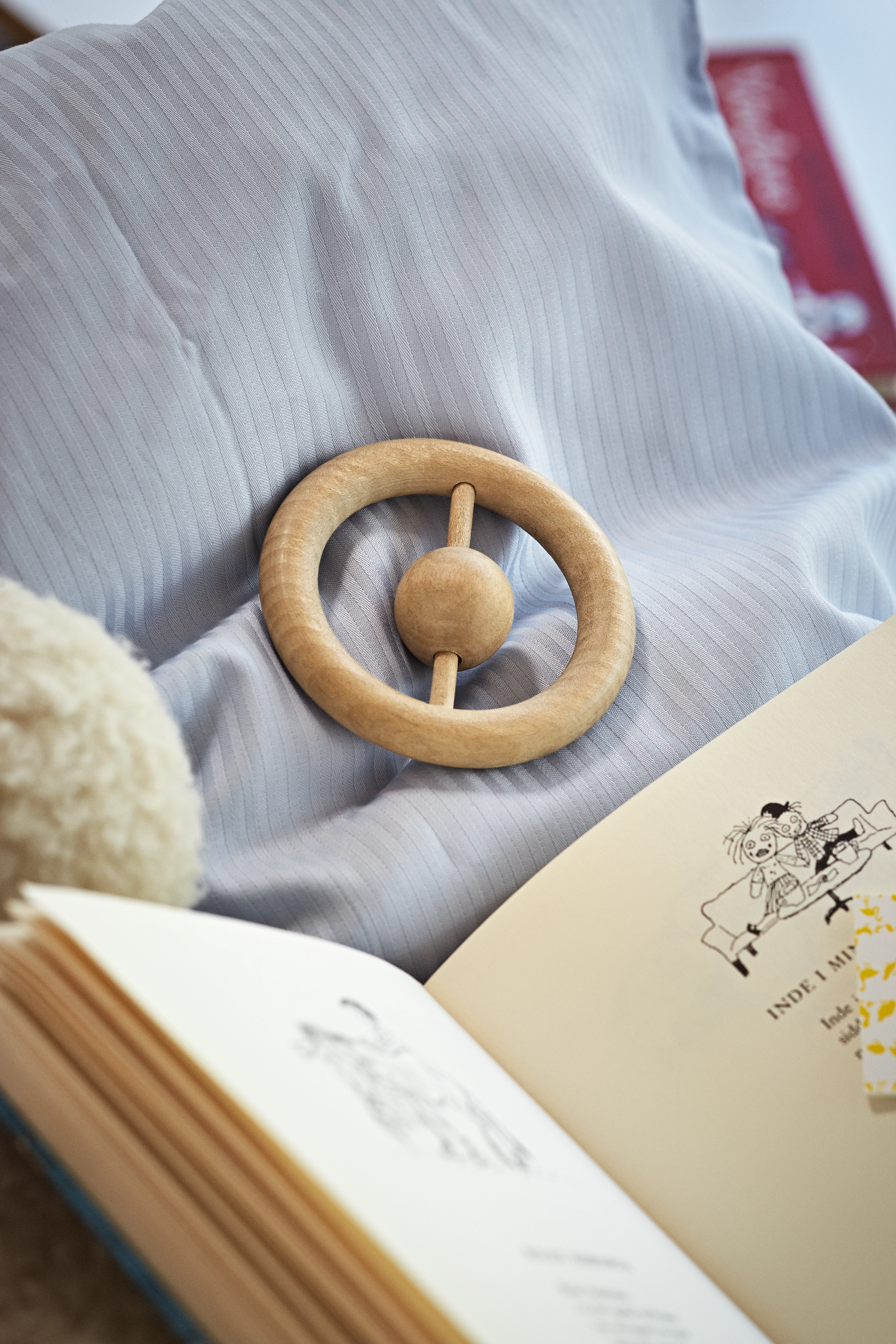 Rattle H3 cm from Kay Bojesen in Beech color, made of Wood