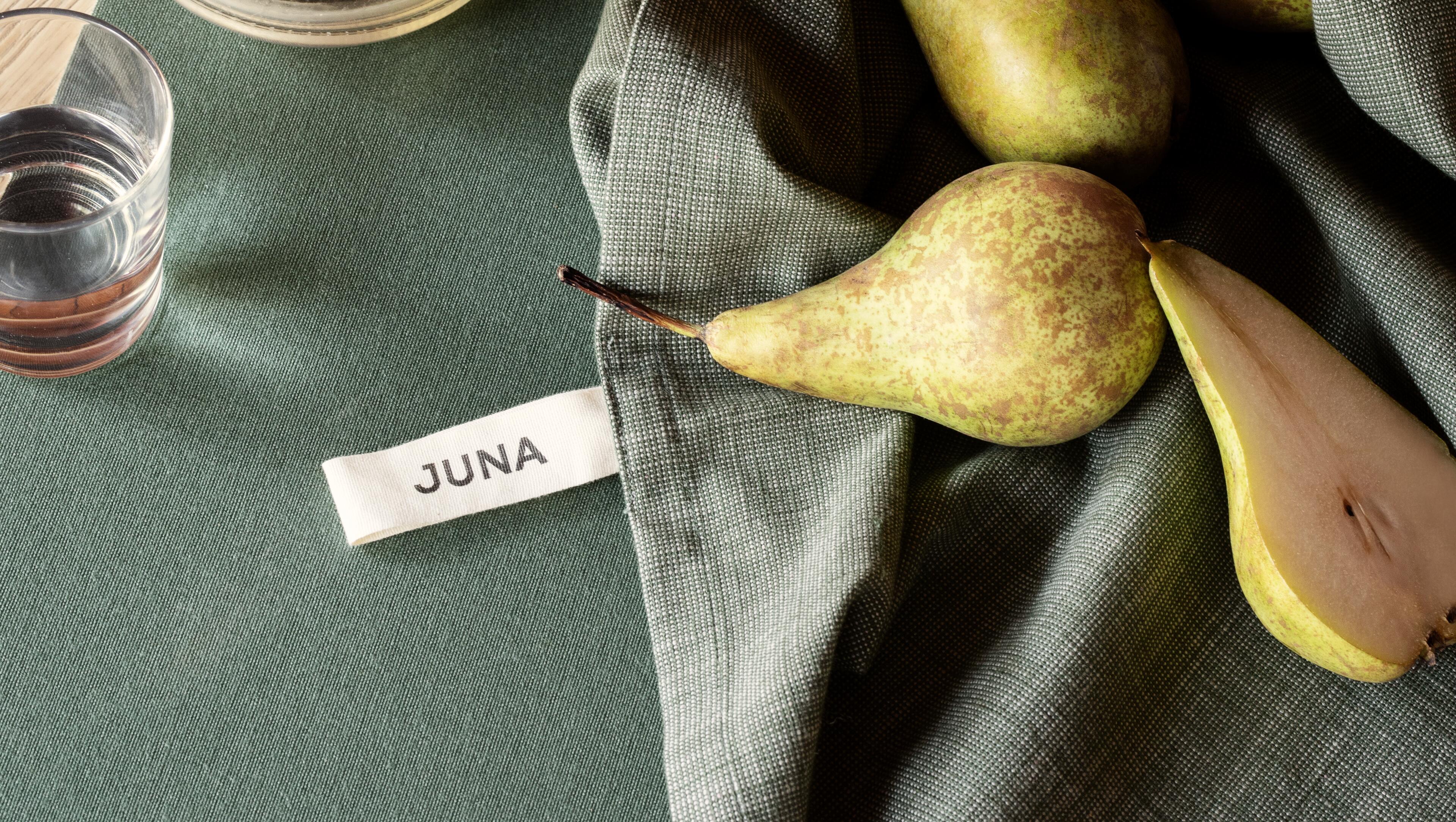 Napkins in fabric. Cloth napkins from JUNA