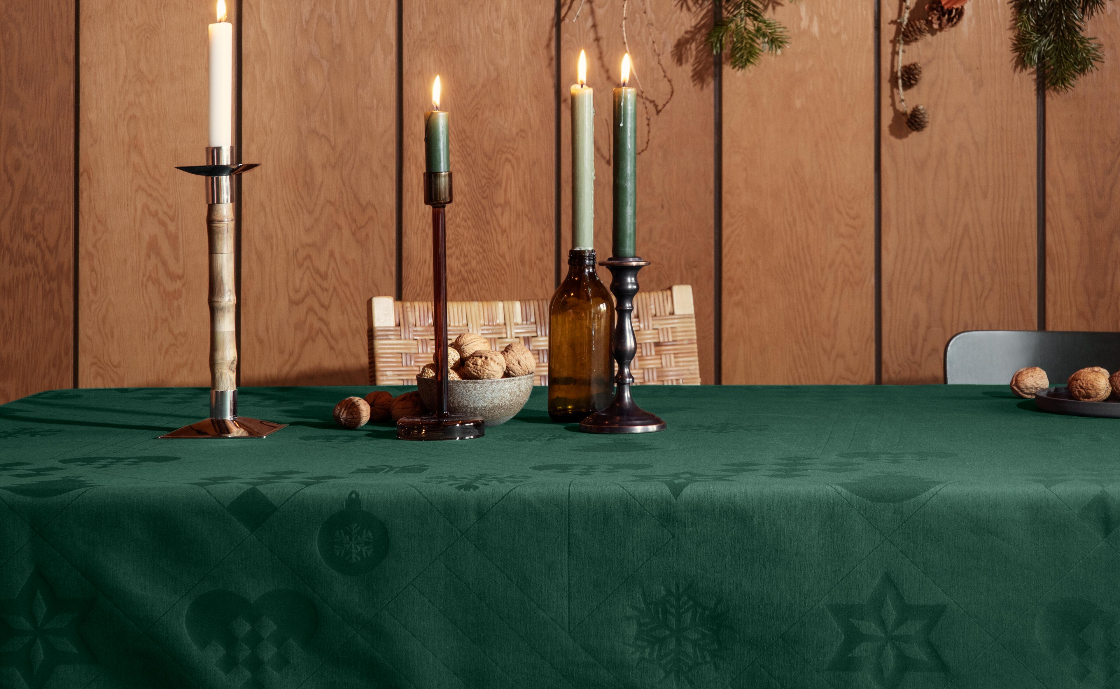 Dark grey Christmas tablecloth from JUNA