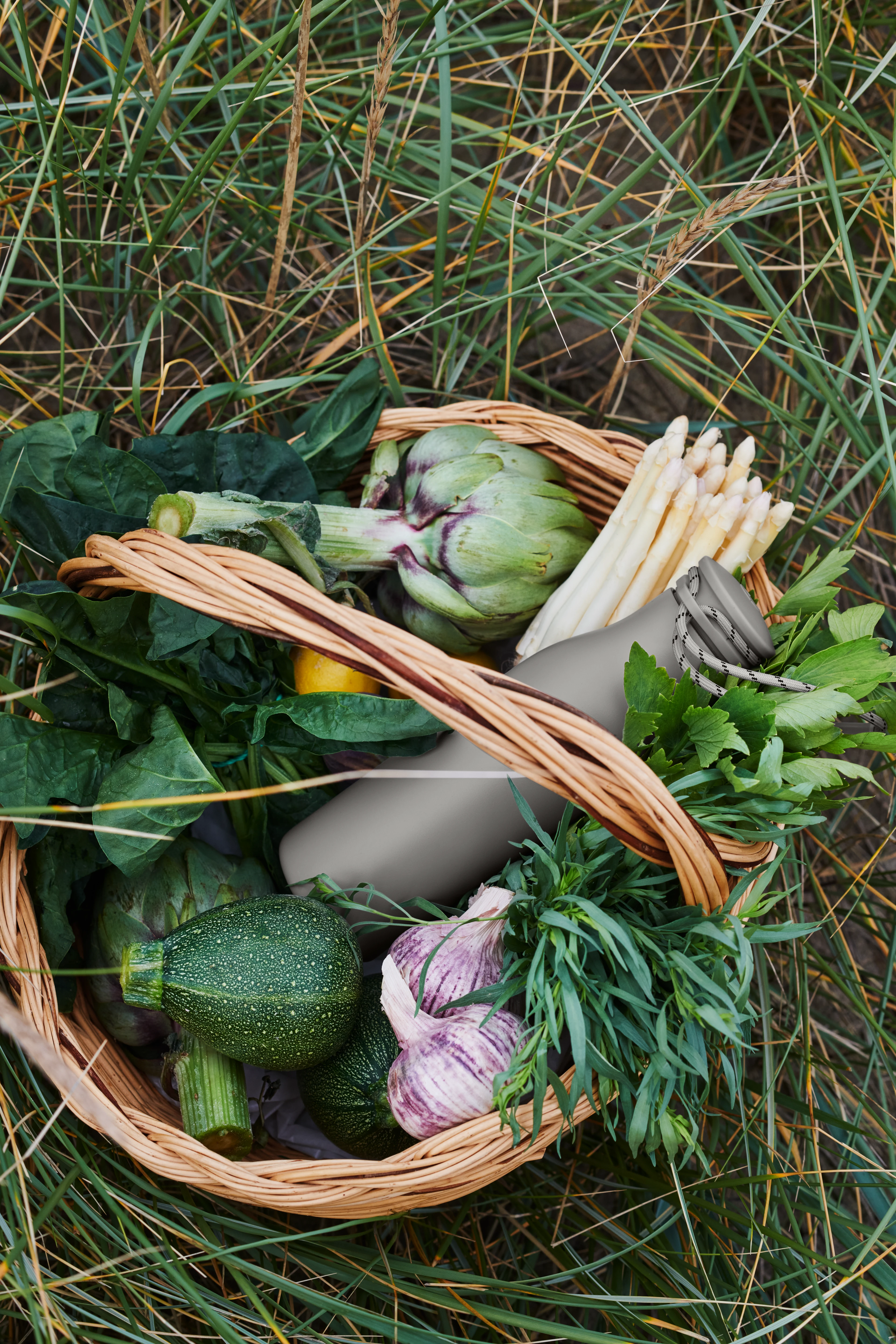 Thermos drinking bottle 50 cl from Rosendahl in Grey color, made of Metal