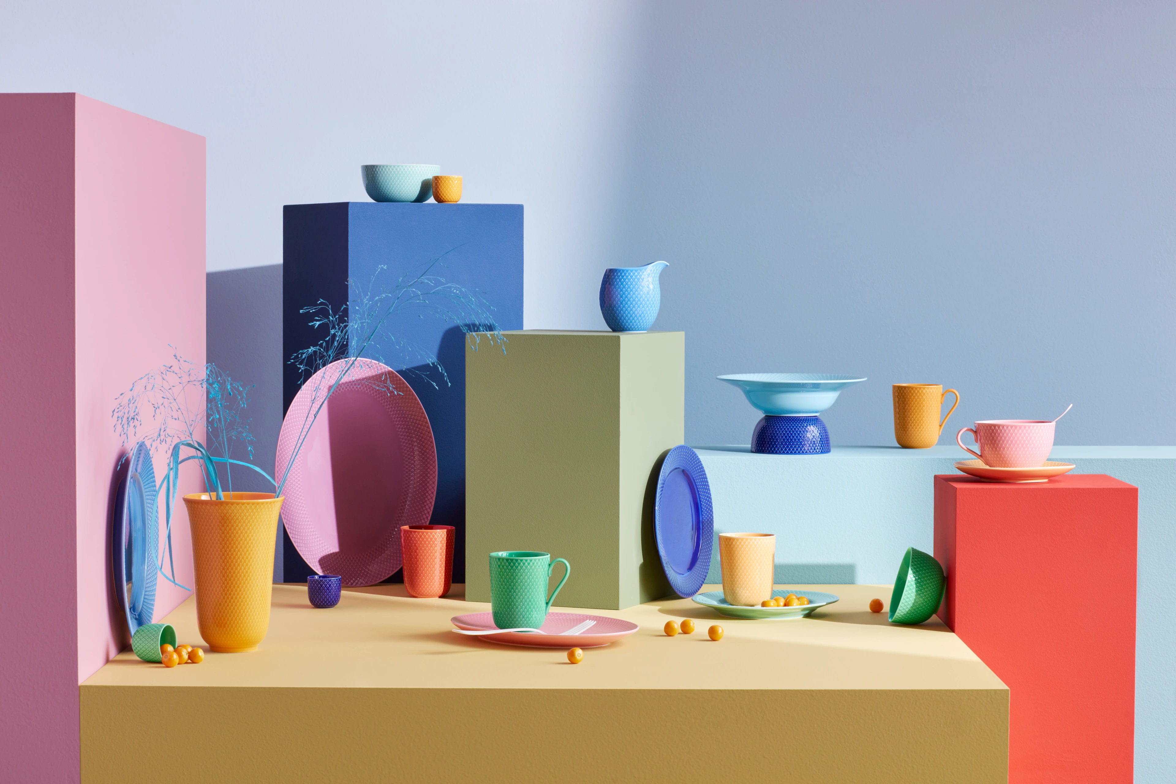 Service, Rhombe Color, Lyngby Porcelæn