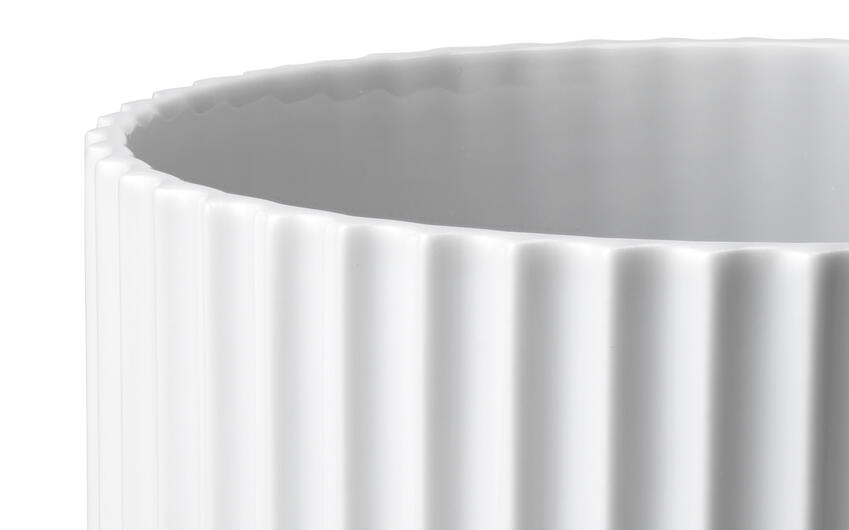 The iconic grooves on the Lyngby vase from Lyngby Porcelæn