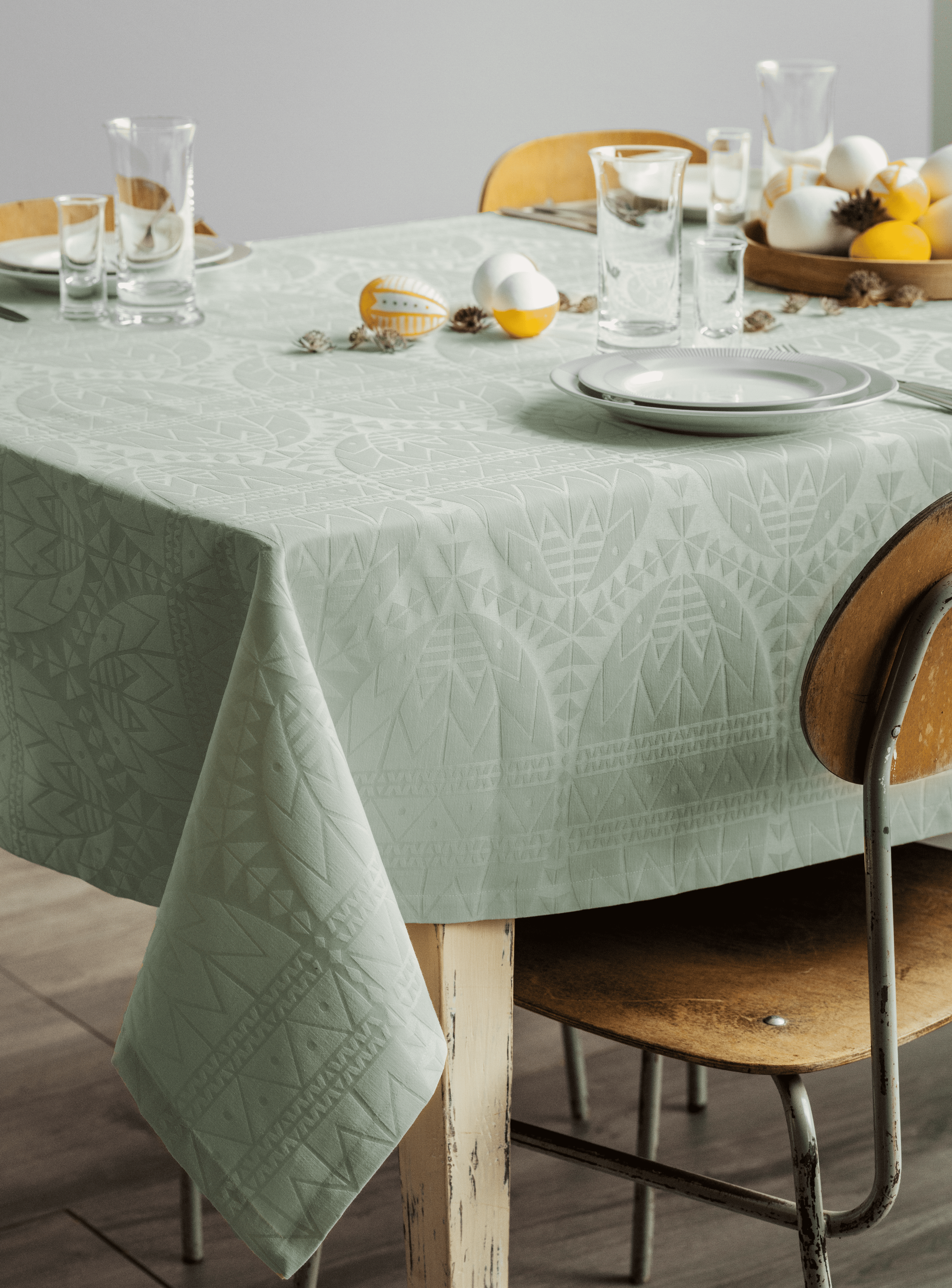 Easter Damask tablecloth 150x320 cm