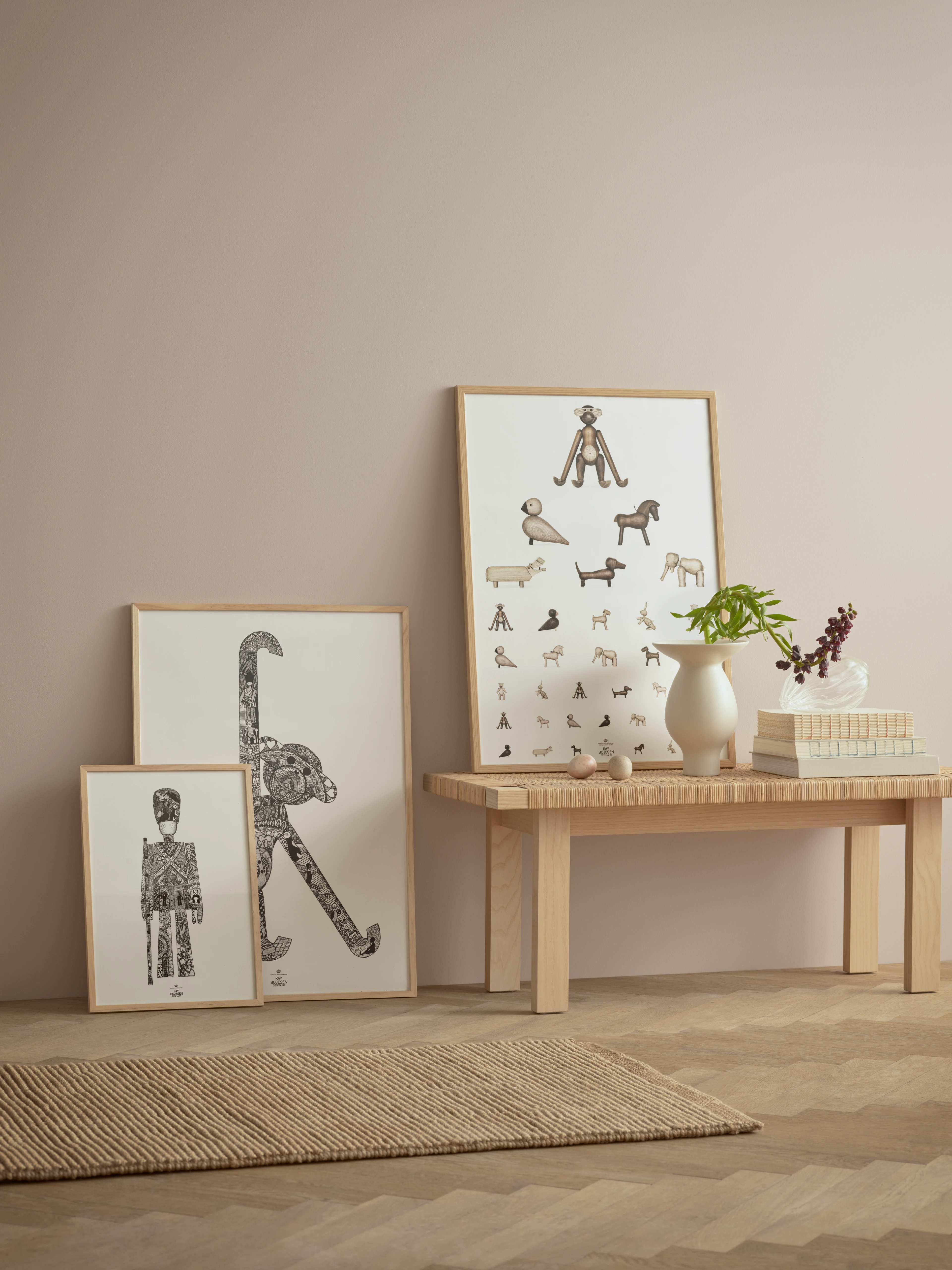 Plakater med ape fra Kay Bojesen