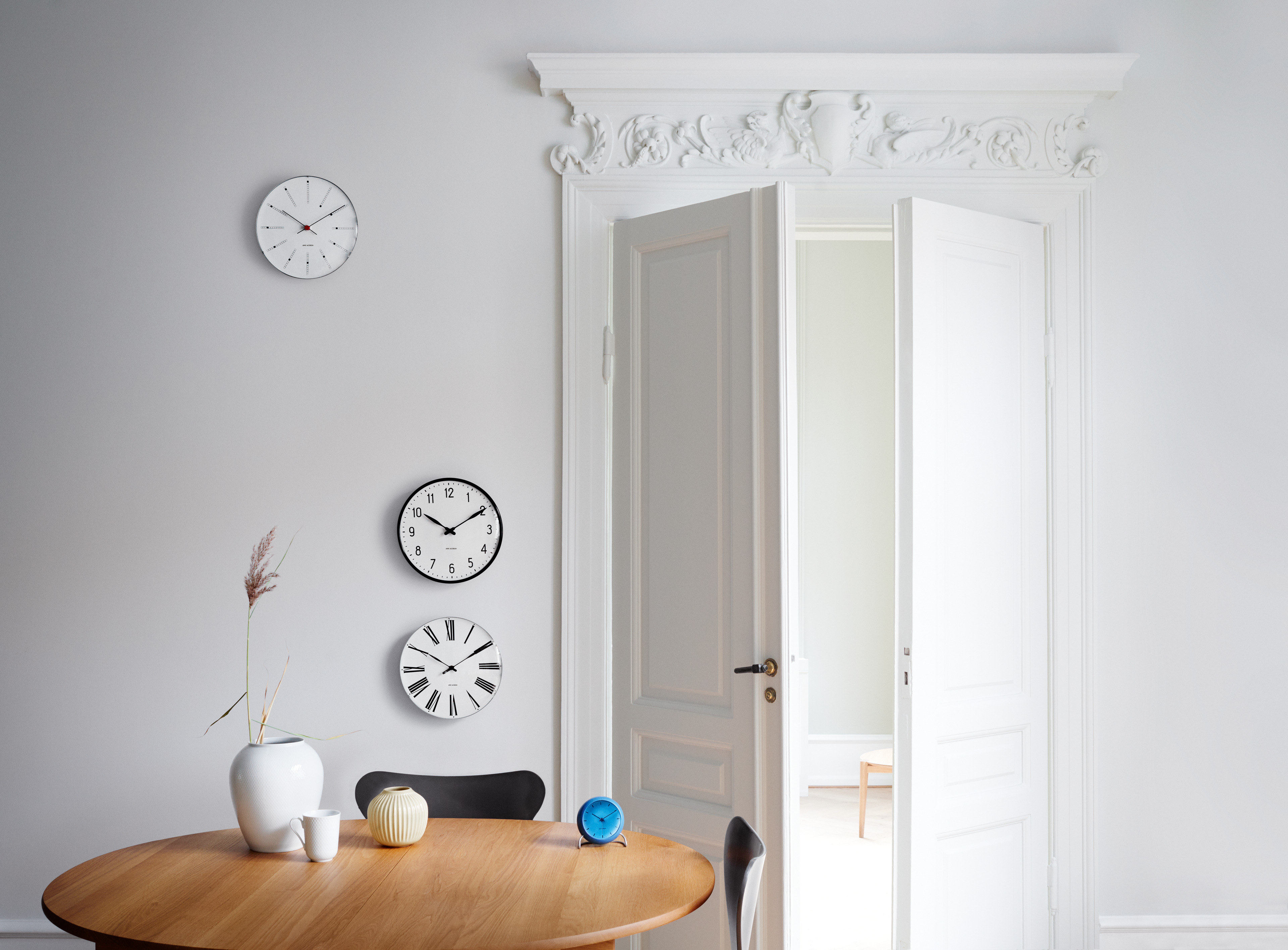 Arne Jacobsen designer wall clocks