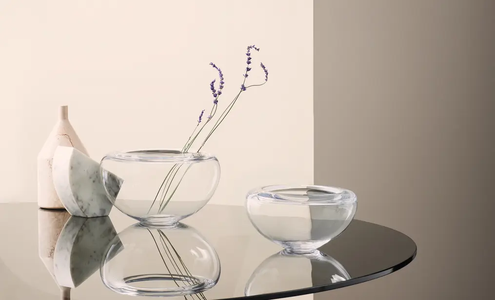 Provence skål holmegaard på glassbord