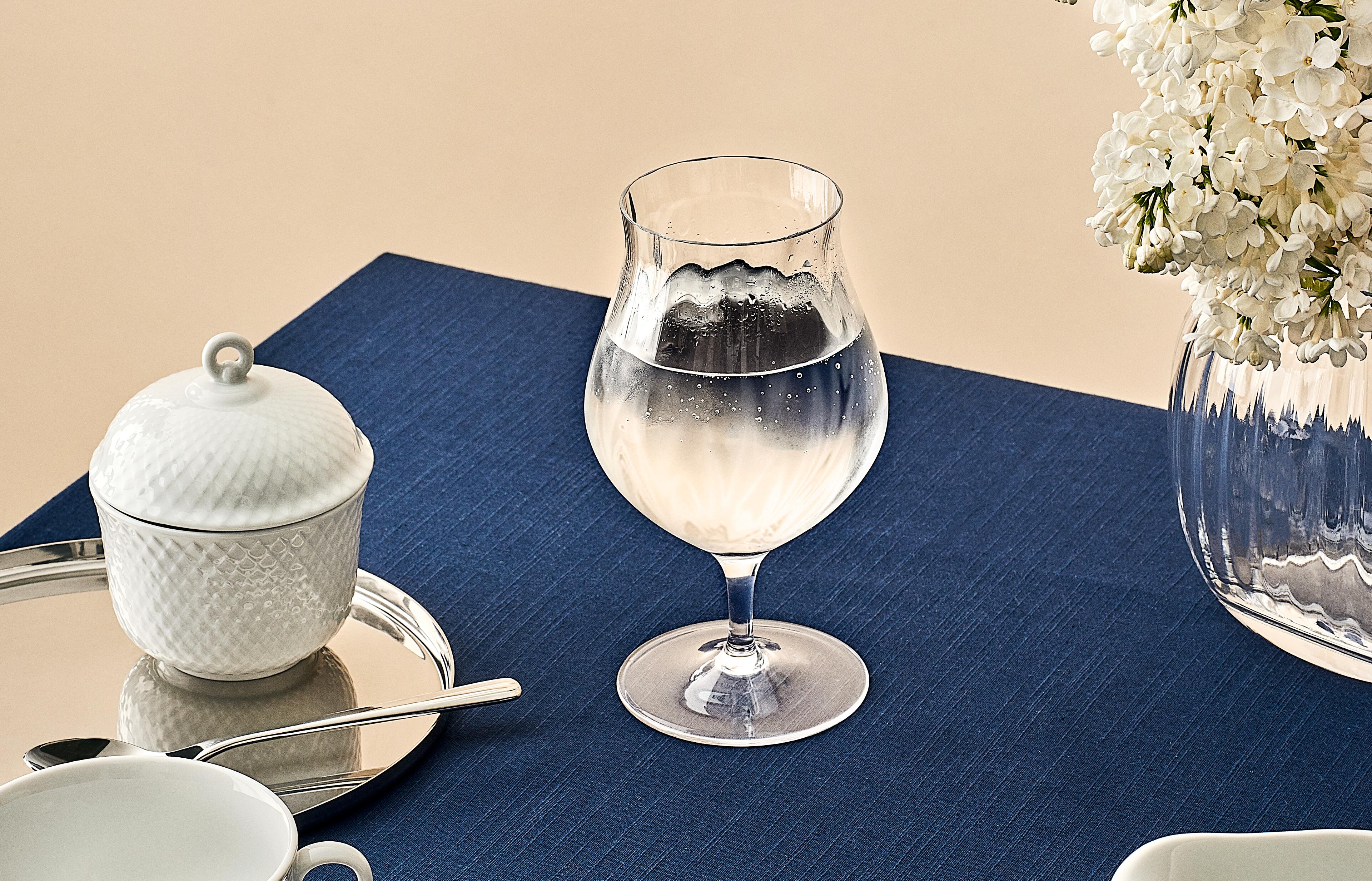 Holmegaard water glass with frame