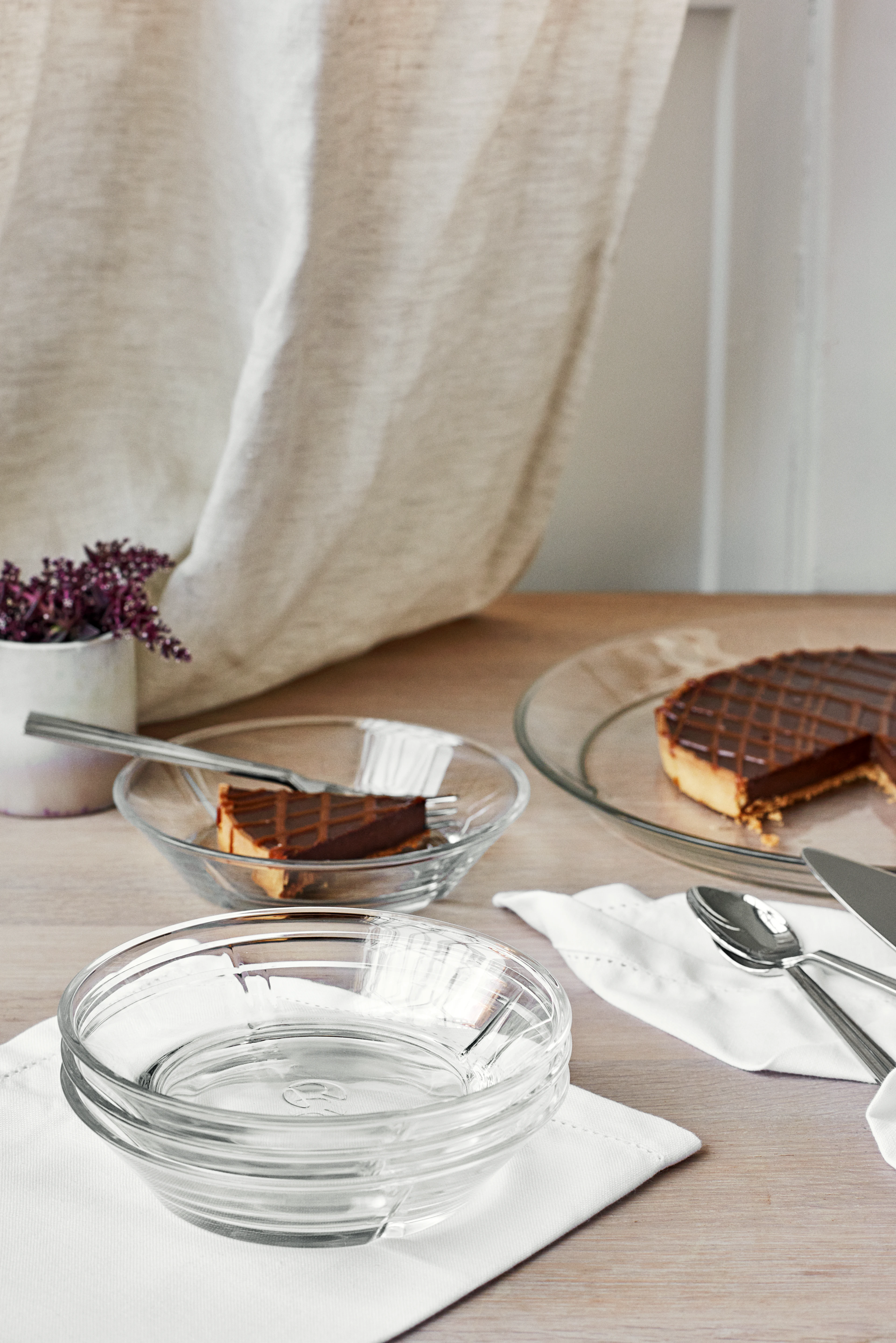 Desserttallrikar Ø16 cm 4 st. från Rosendahl i färgen Klar, tillverkad av Glas