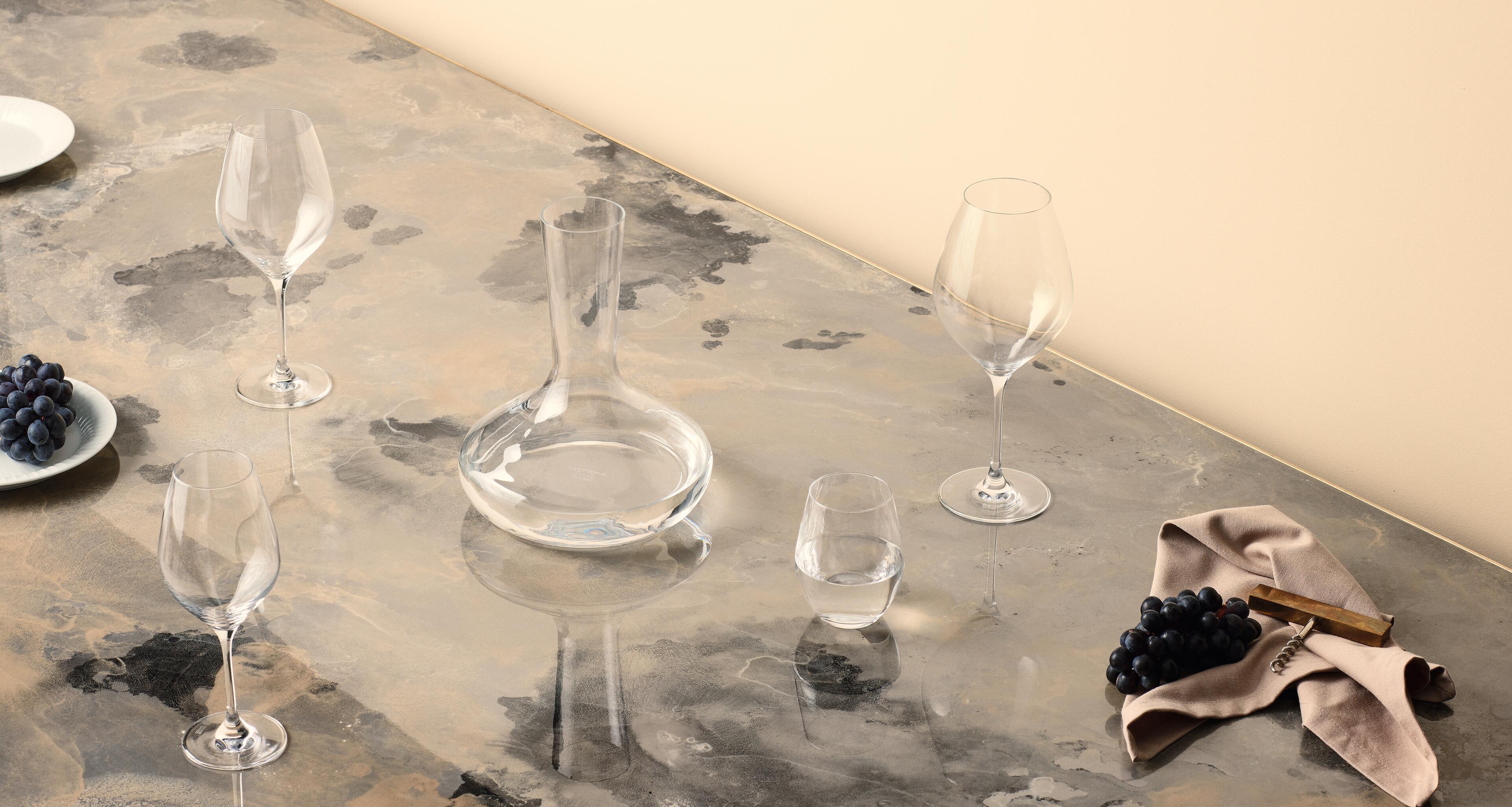 Holmegaard Cabernet wine glass and carafe