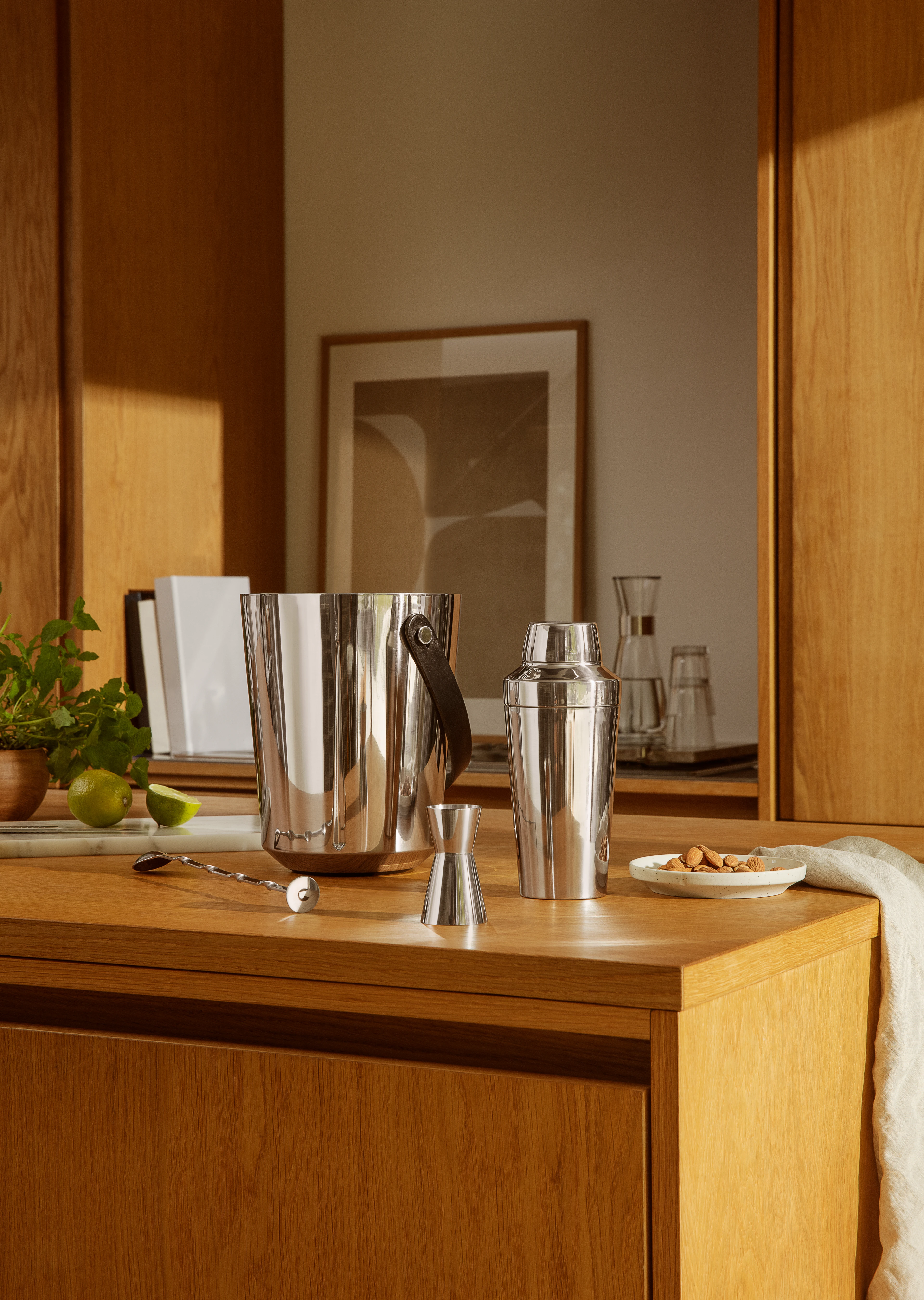 Champagnekjøler H33 cm fra Rosendahl i fargen Stål, laget av Metall