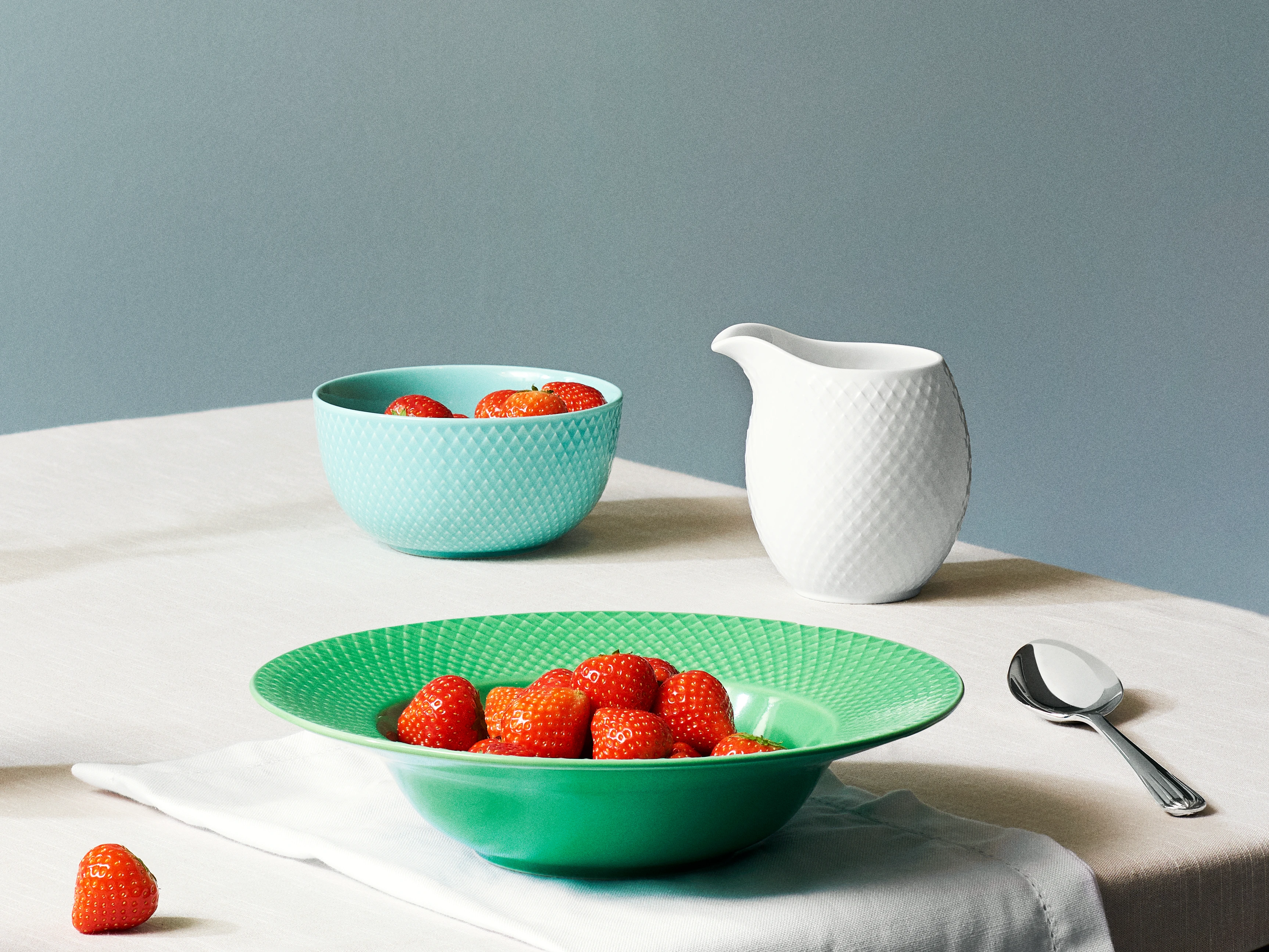 Melkekanne 39 cl fra Lyngby Porcelæn i fargen Hvit, laget av Keramikk