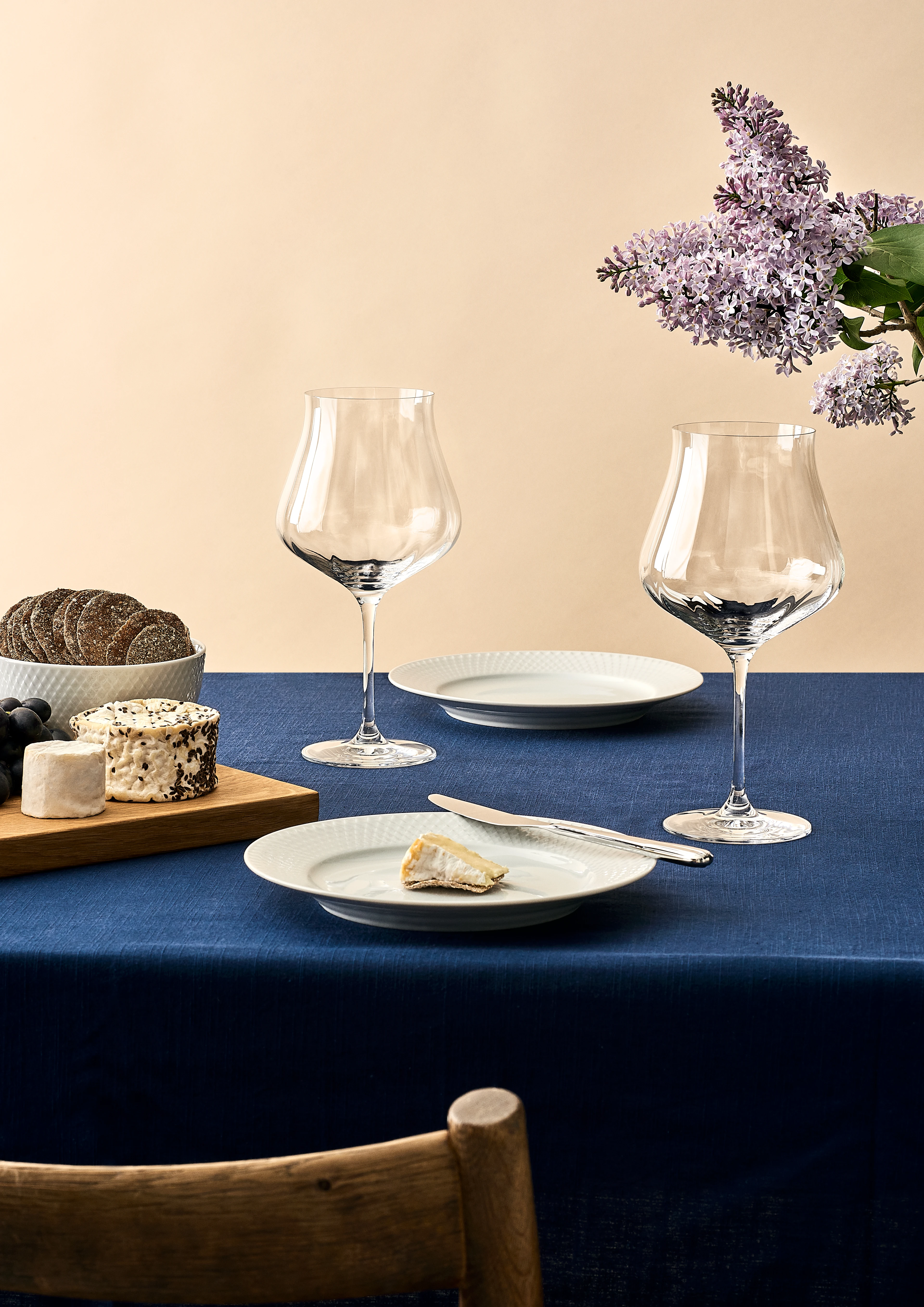 Rødvinsglass 74 cl 6 stk. fra Holmegaard i fargen Klar, laget av Glass