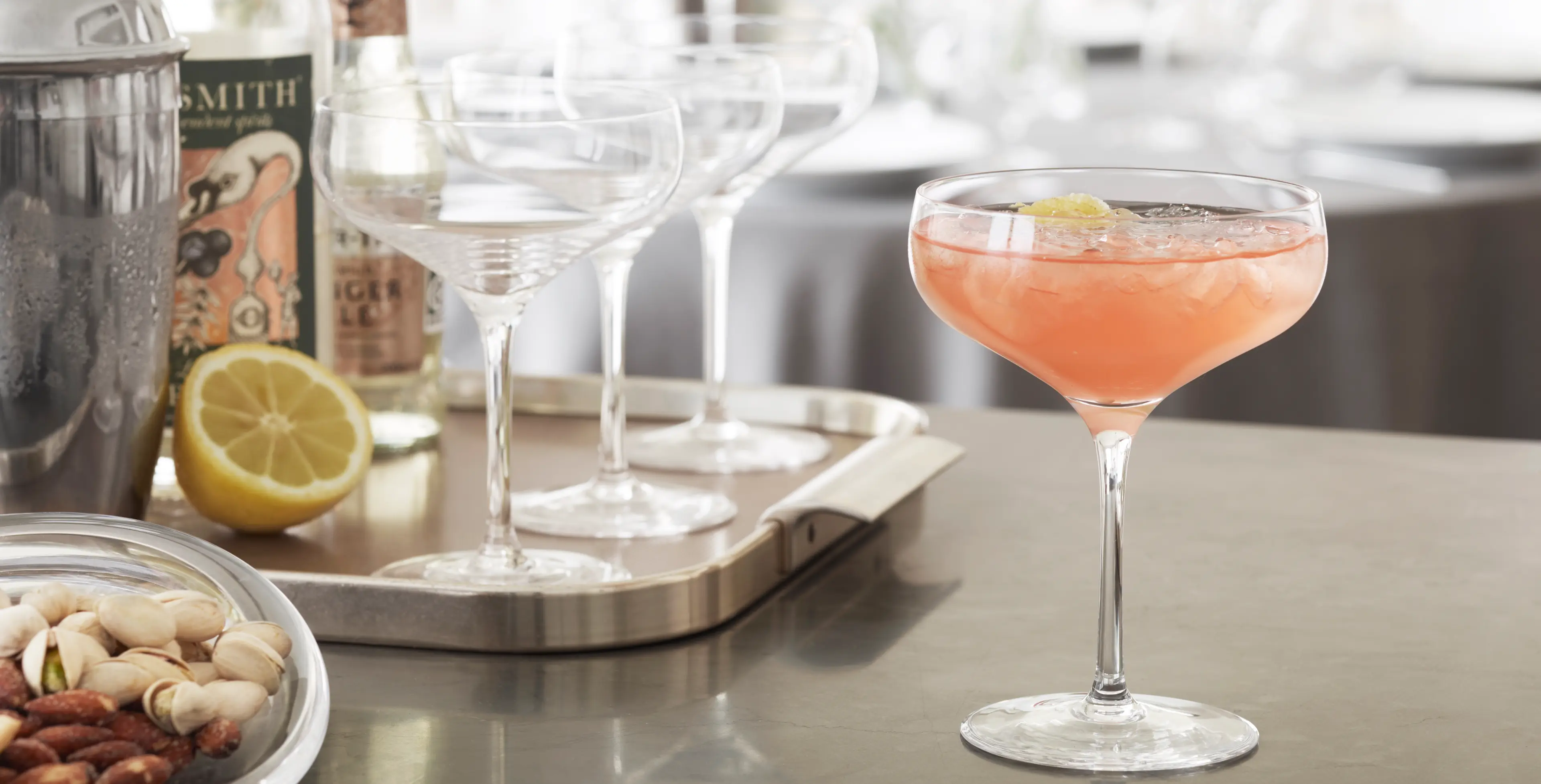Holmegaard champagne glass.