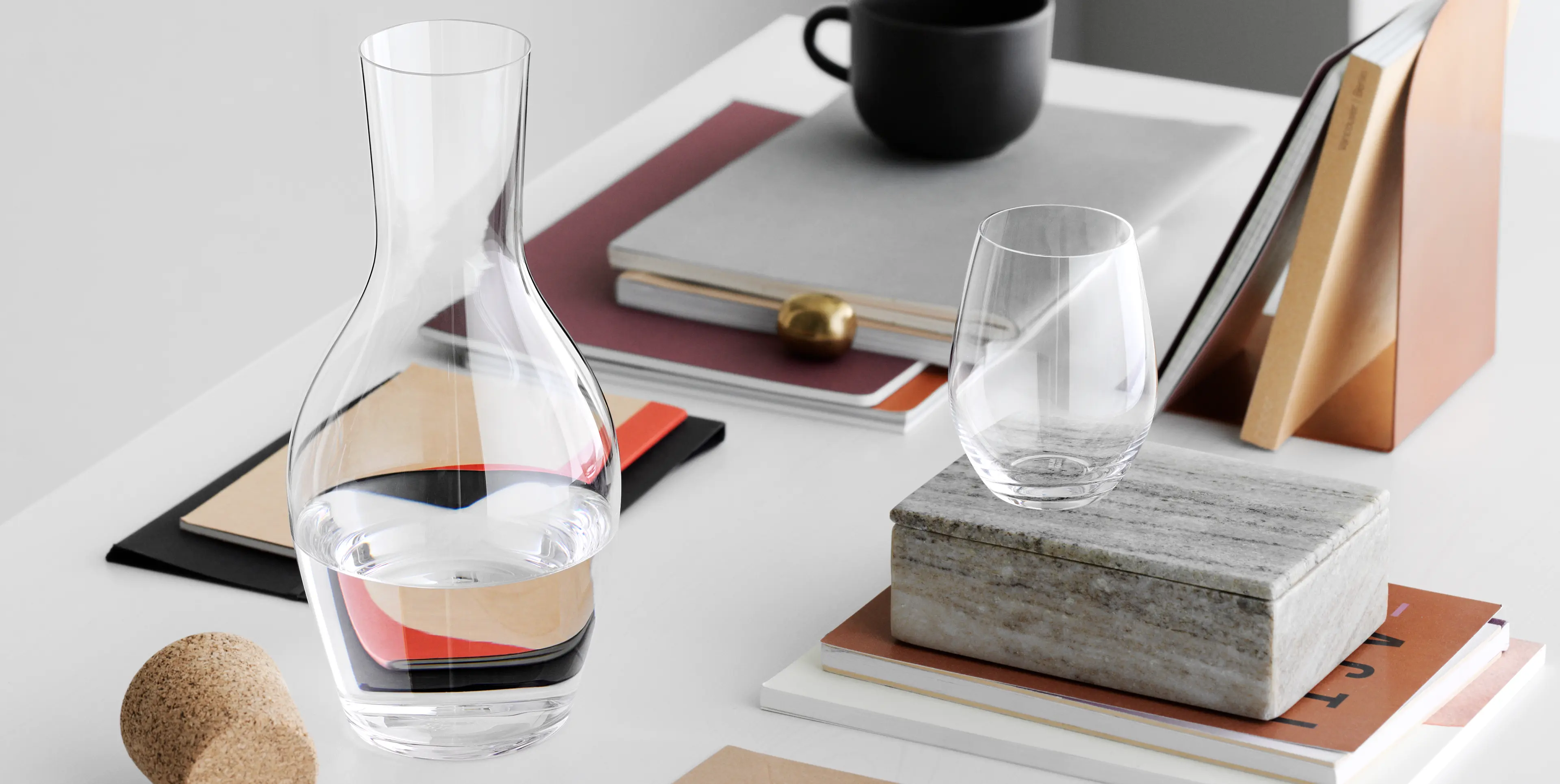 Holmegaard carafe and water glass.