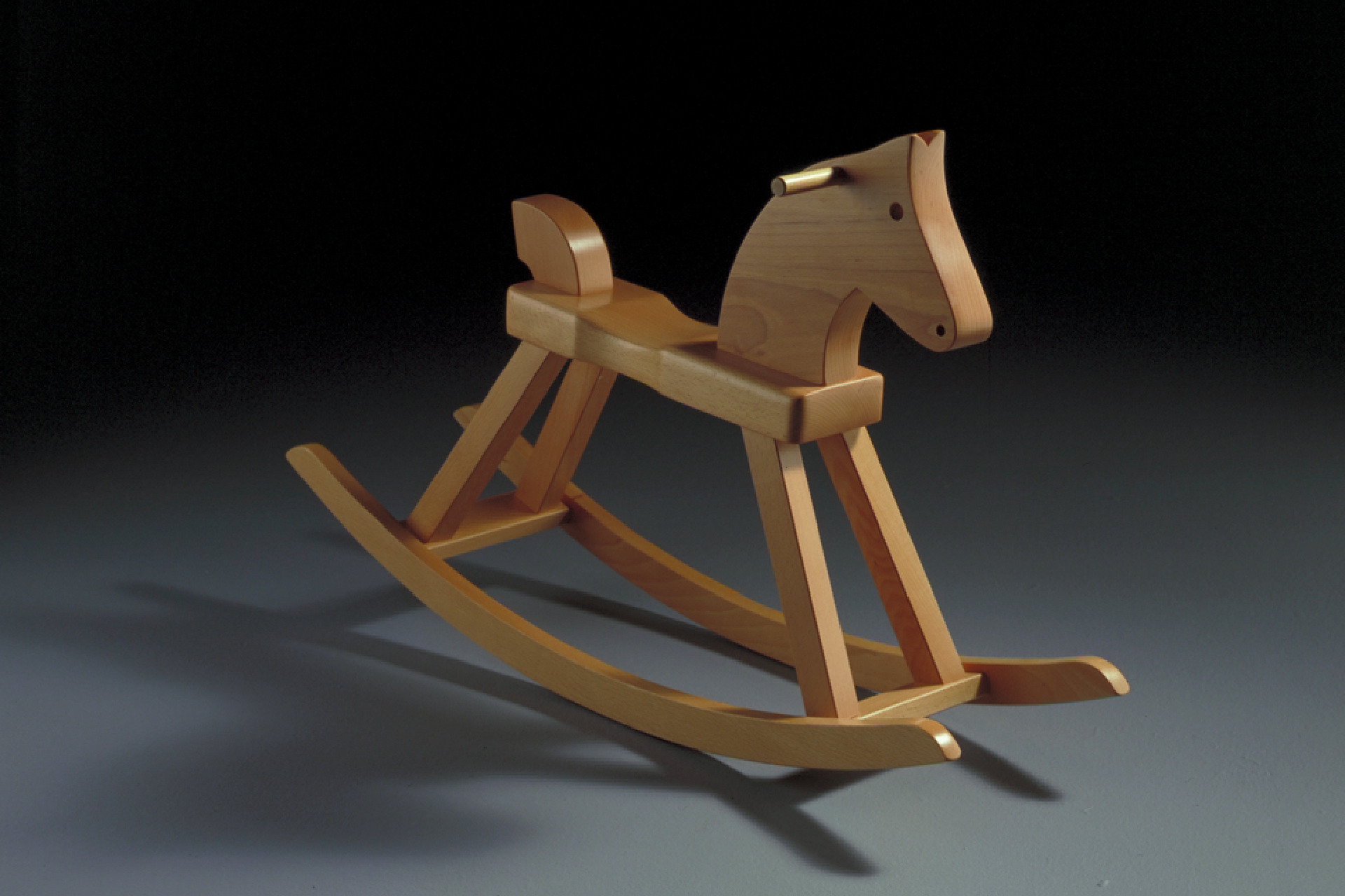Rocking horse in beech, design by Kay Bojesen