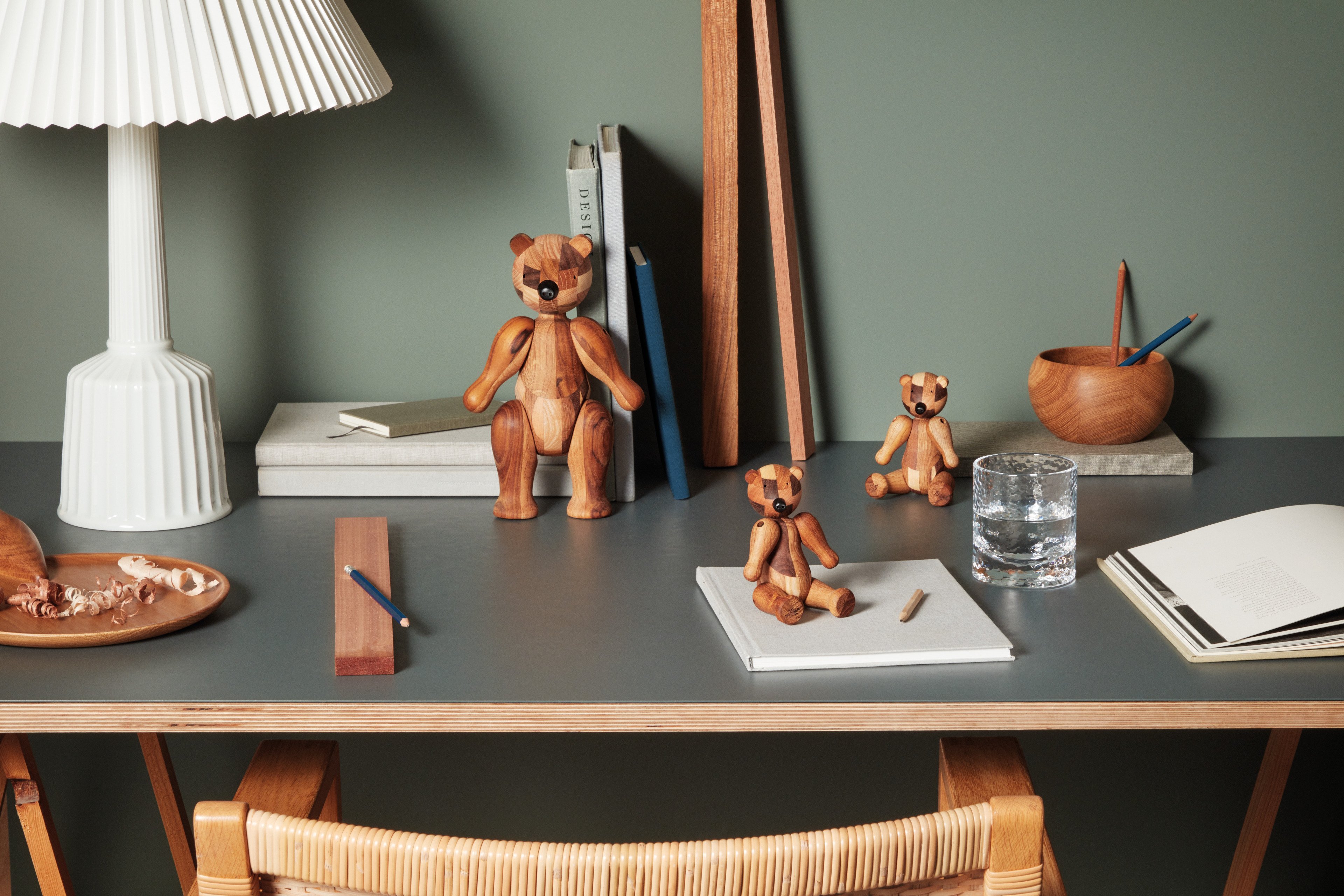 Reworked Bären auf Schreibtisch – klein, mittel und groß