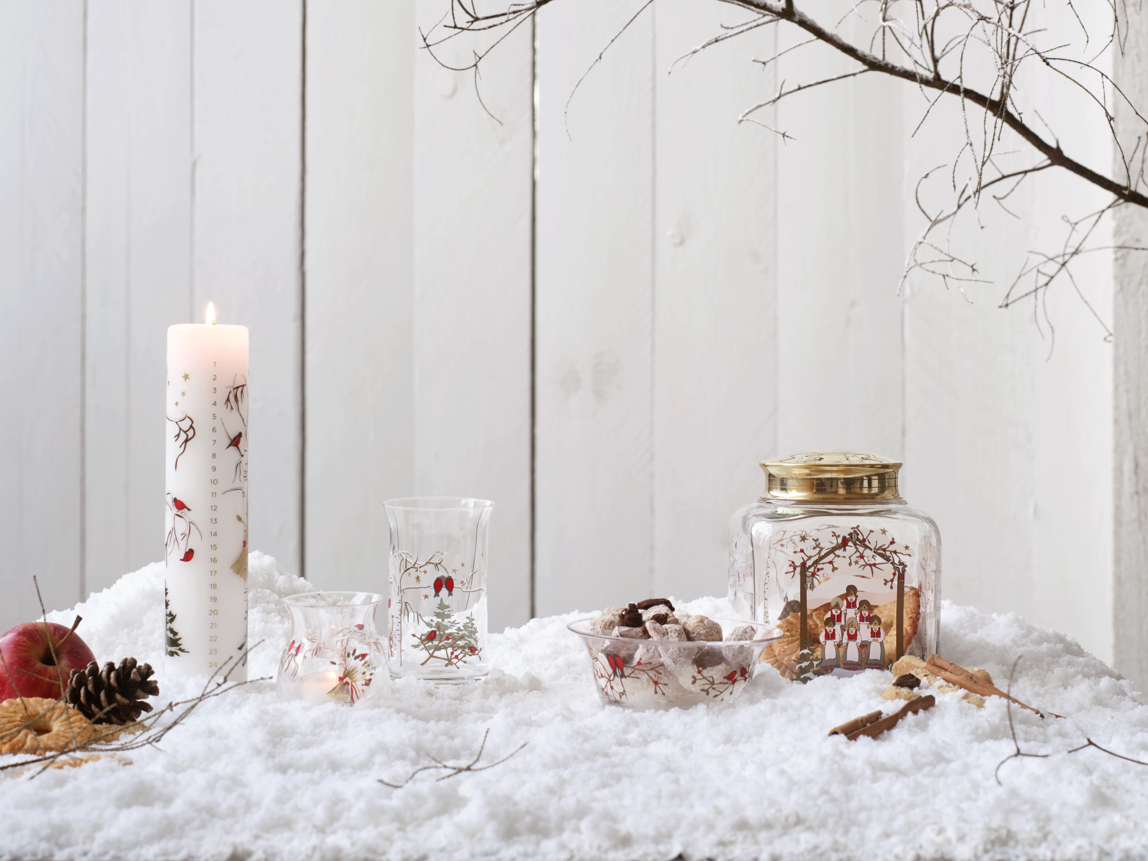 Weihnachtsschale 2021 Ø12.5 cm von Holmegaard in der Farbe Multi, hergestellt aus Glas