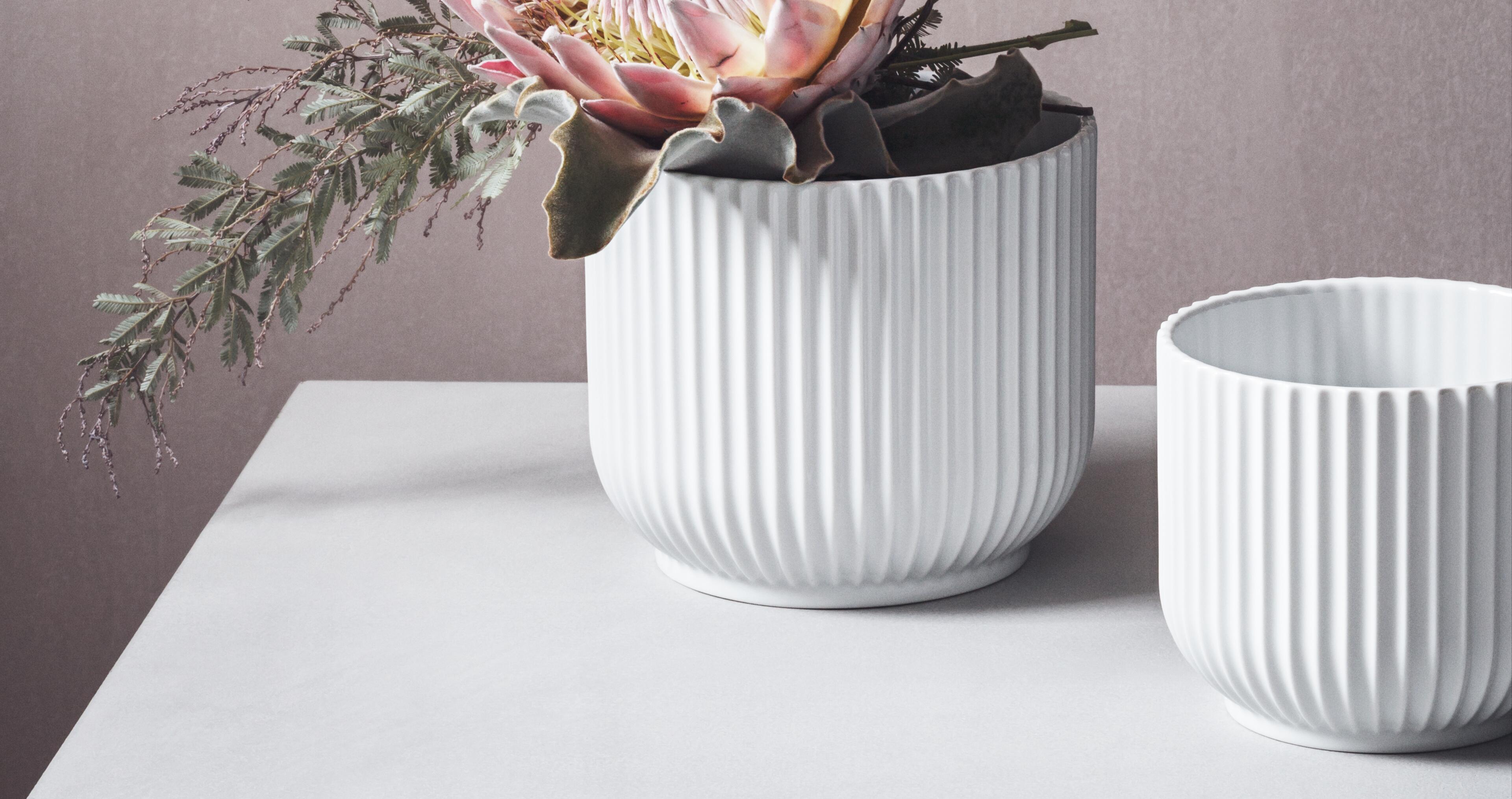 Lyngby Porcelain vases.