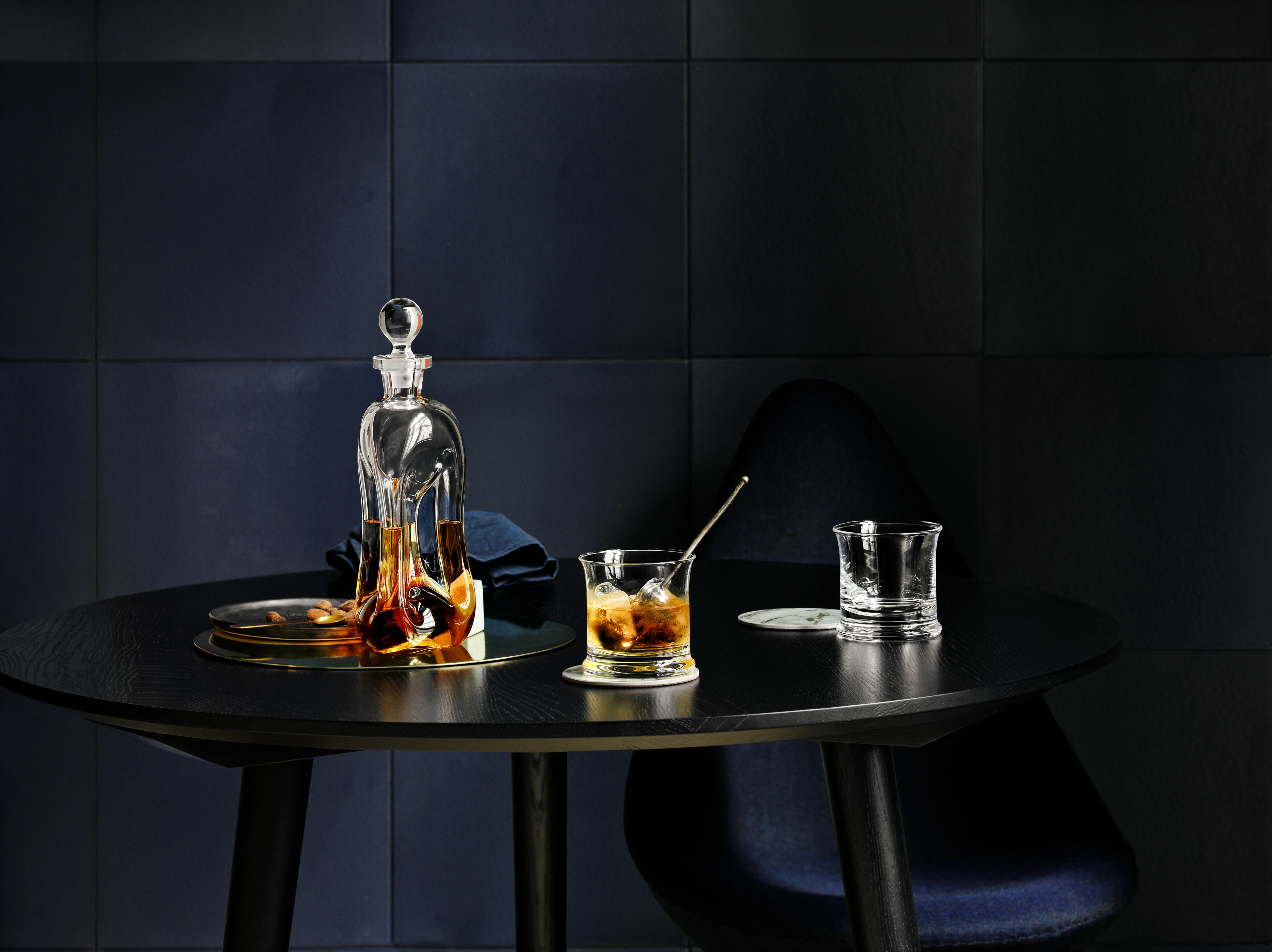 3-pillar H26 cm from Holmegaard in Clear color, made of Glass