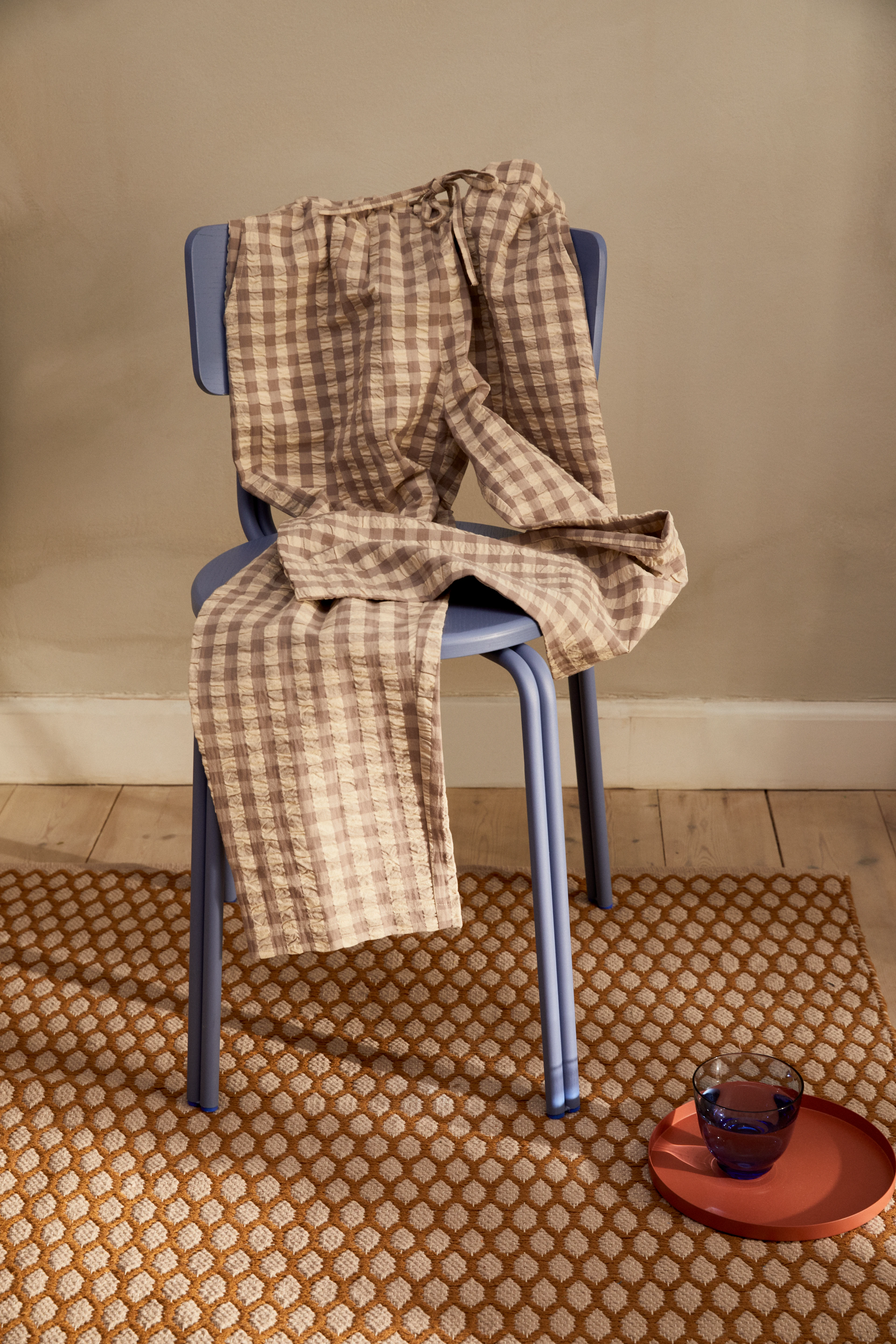 Barbara Pants S/M fra JUNA i fargen Grå/Bjørk, laget av Bomull