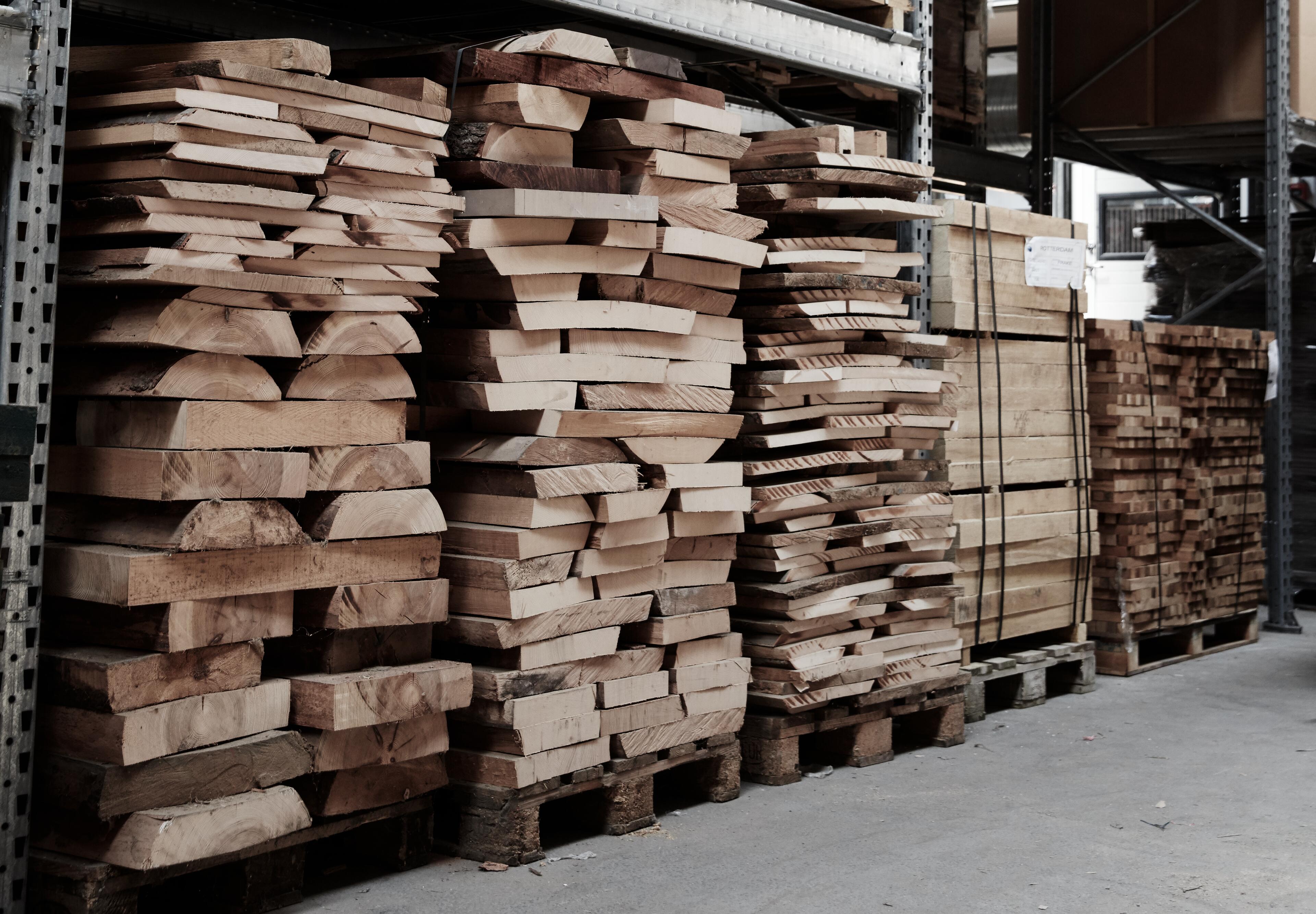 Wooden material from Rosendahl products and series