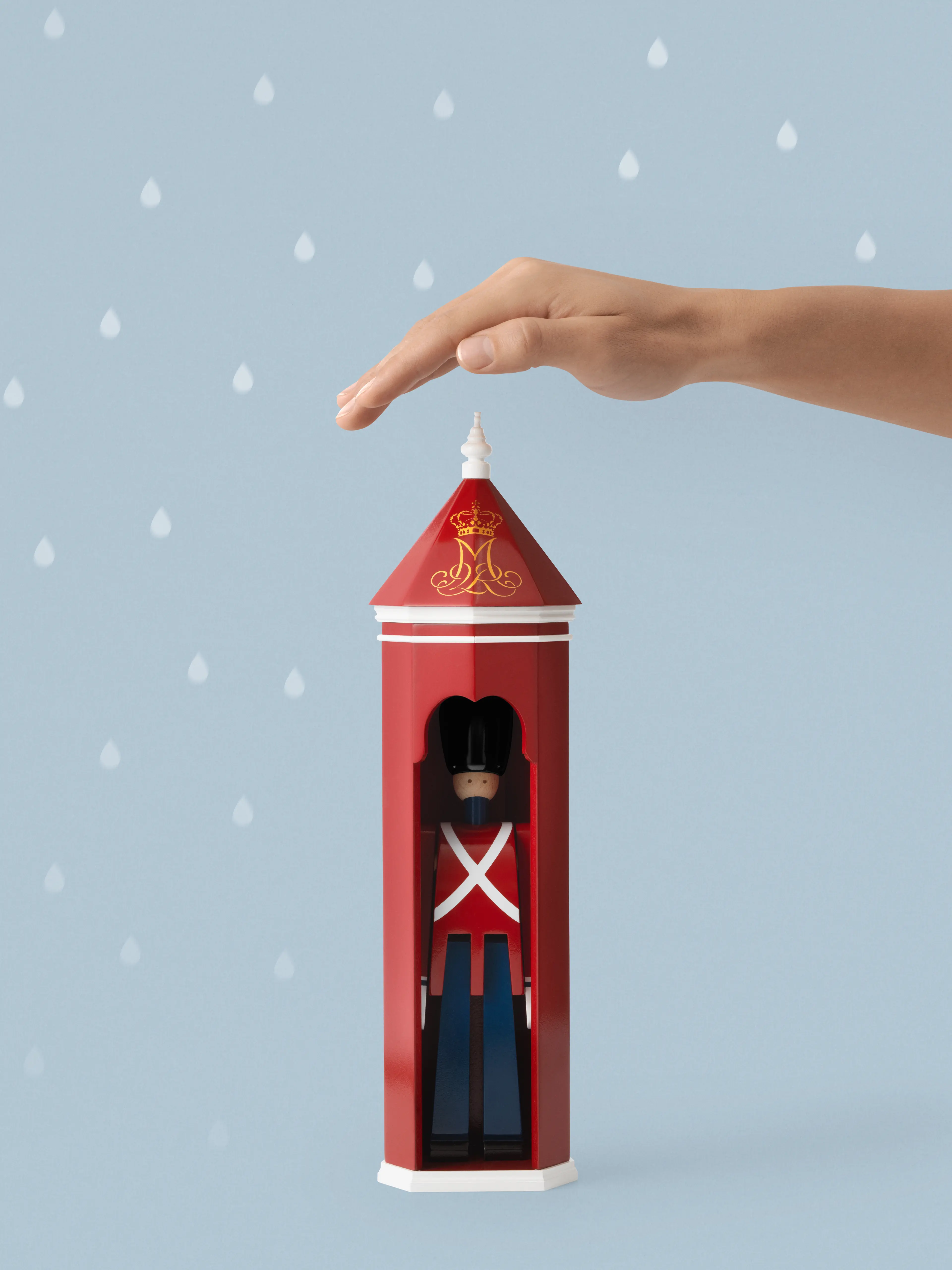 Sentry box and guarsdman, Wooden figures, Kay Bojesen