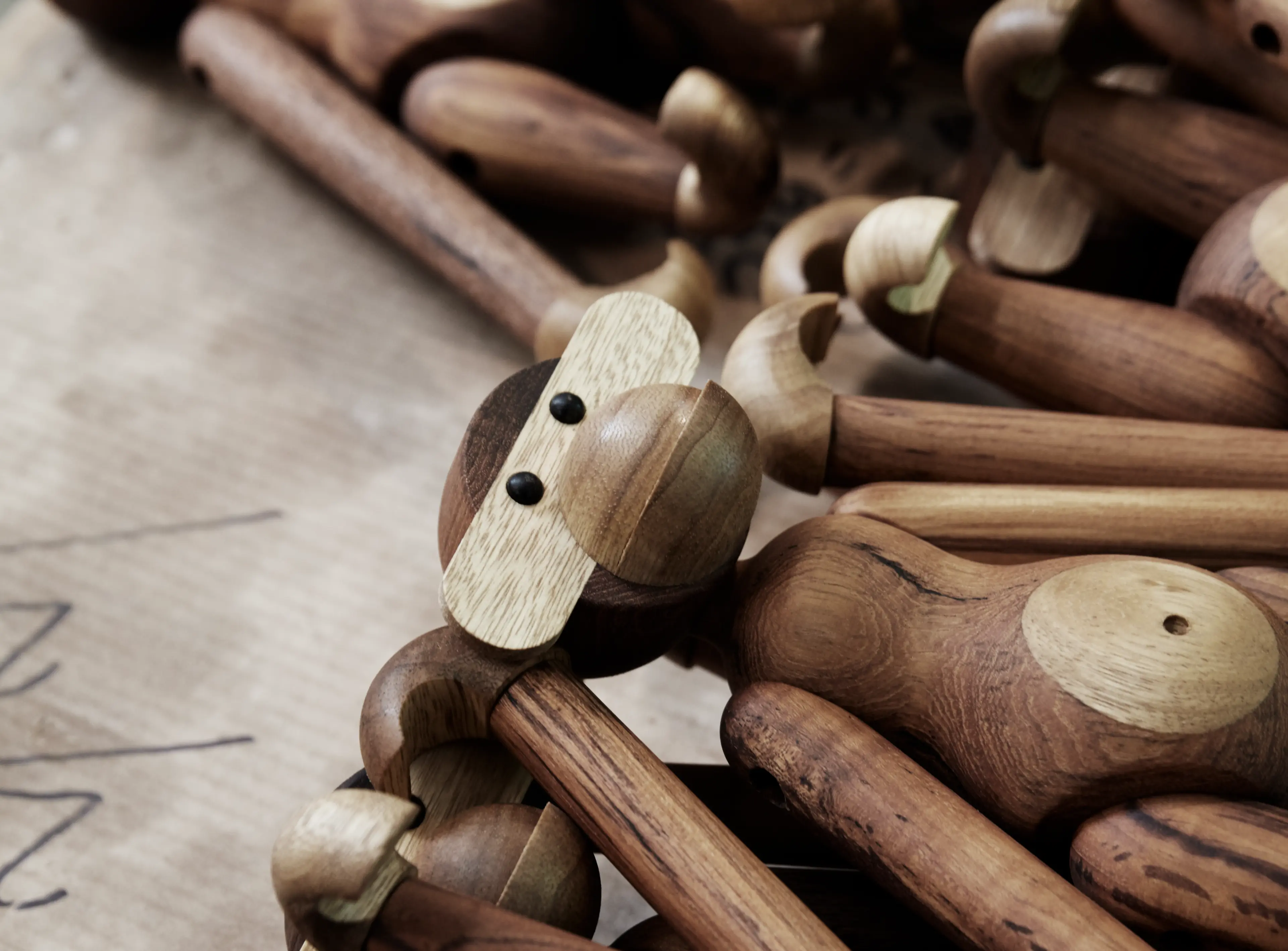 Monkey, Wooden animals, Kay Bojesen